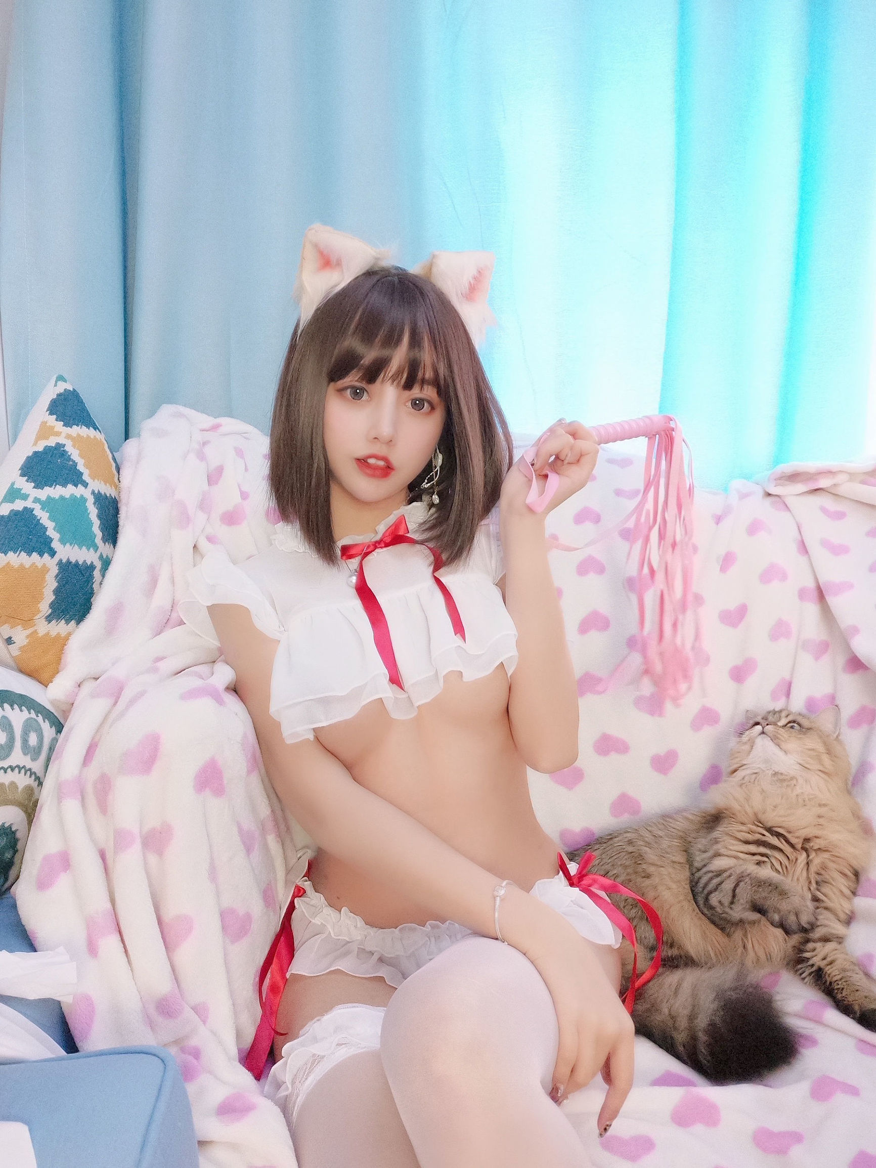 ロリータコスプレ] ドウユ ミーシエンシエンsama - ピンク耳SM