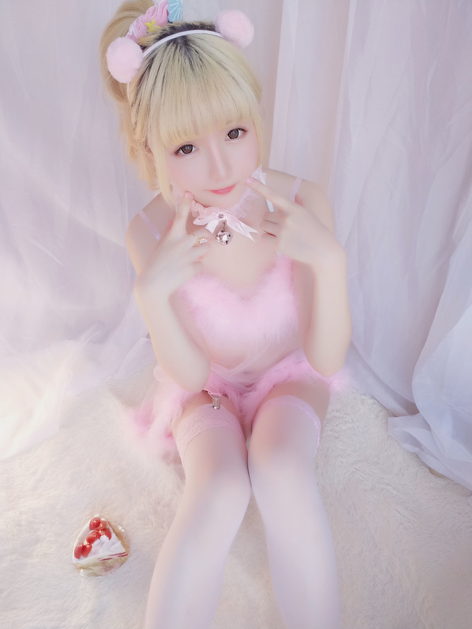 롤리타 COS] 성지 치치 VOL.09 딸기 잠옷 세트