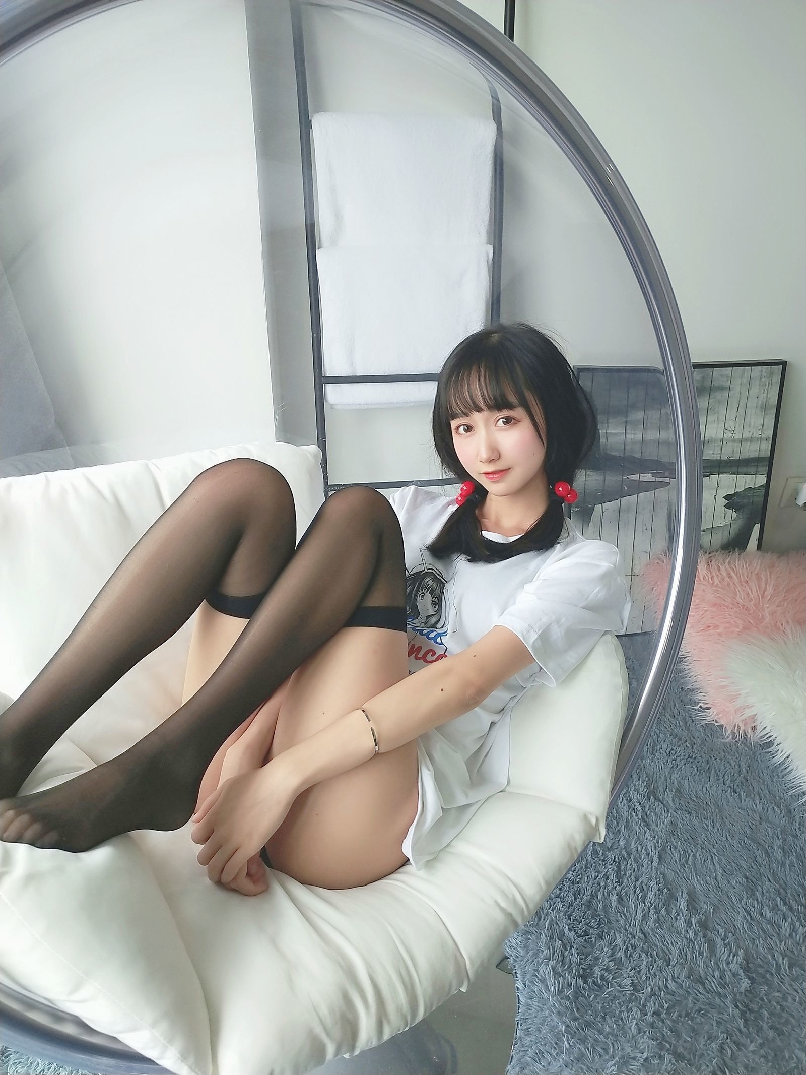 로리 COS] 무미엔미엔OwO - 지능형 여자친구 티셔츠 그림