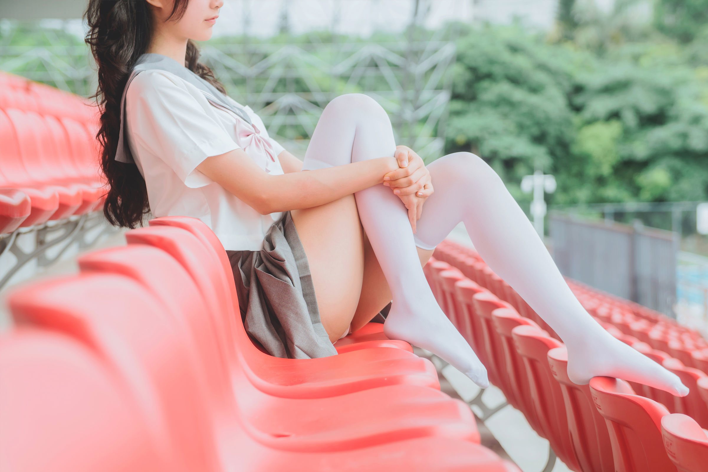  belle ta COS] Mu Mian Mian OwO - Gray JK Uniform