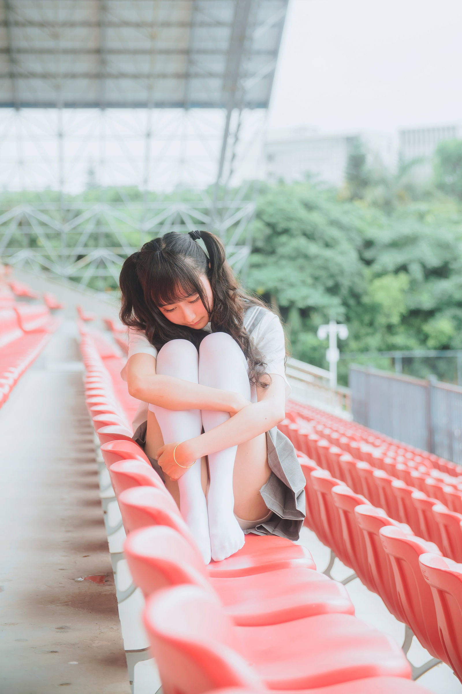  belle ta COS] Mu Mian Mian OwO - Gray JK Uniform