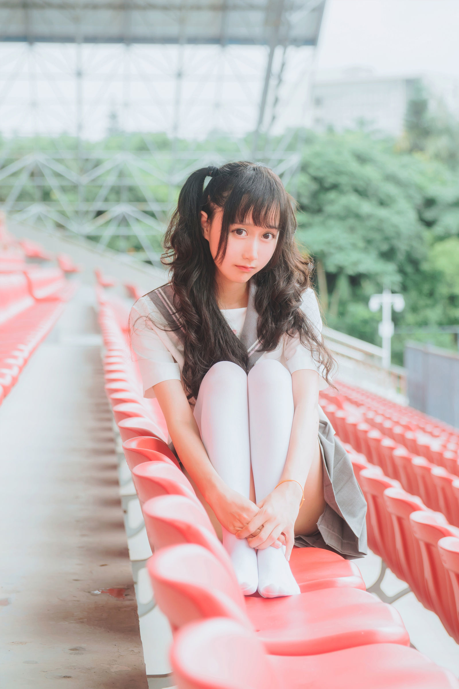  belle ta COS] Mu Mian Mian OwO - Gray JK Uniform