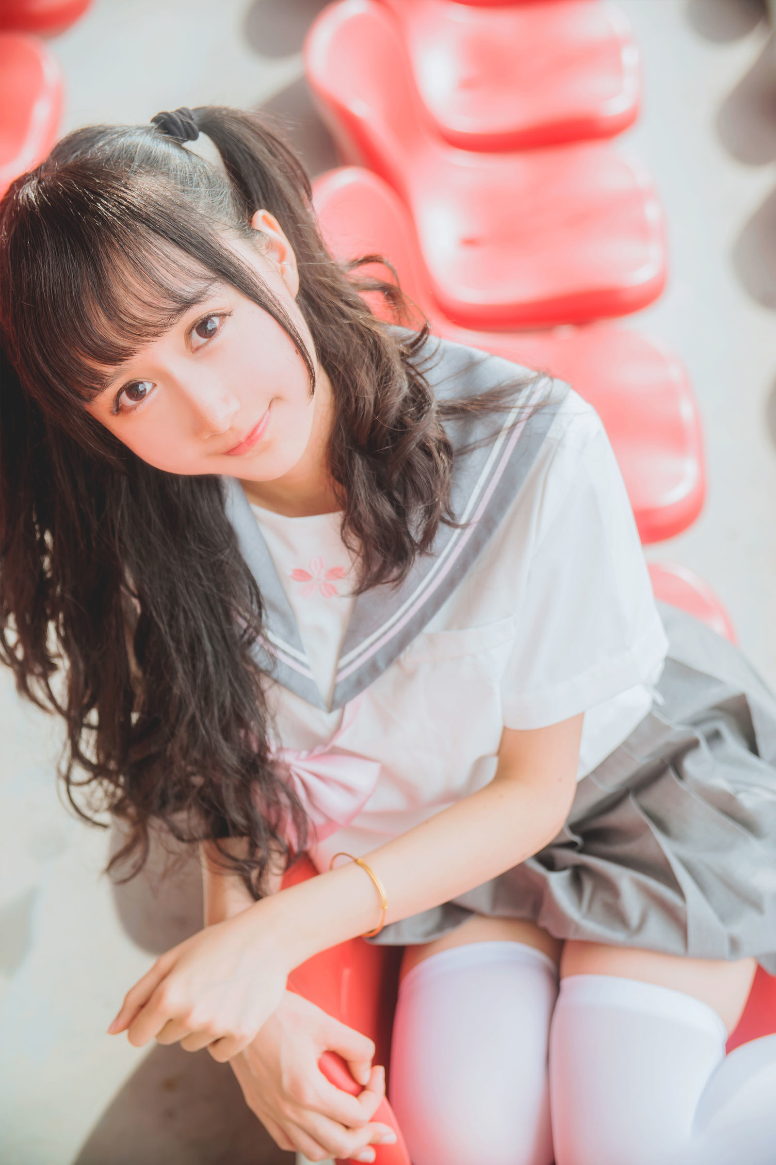  belle ta COS] Mu Mian Mian OwO - Gray JK Uniform
