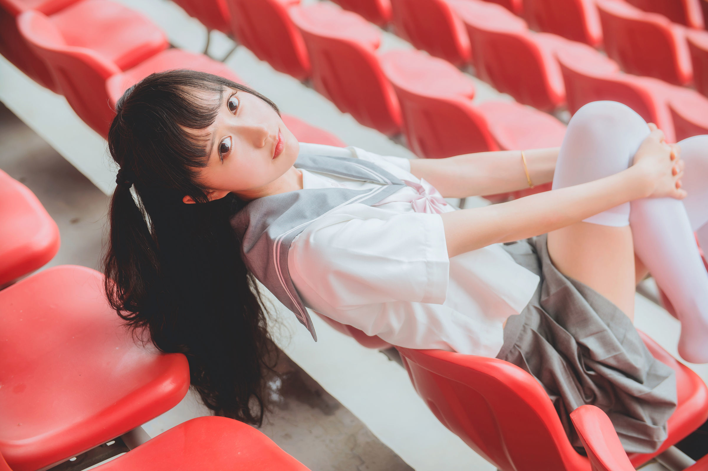  belle ta COS] Mu Mian Mian OwO - Gray JK Uniform