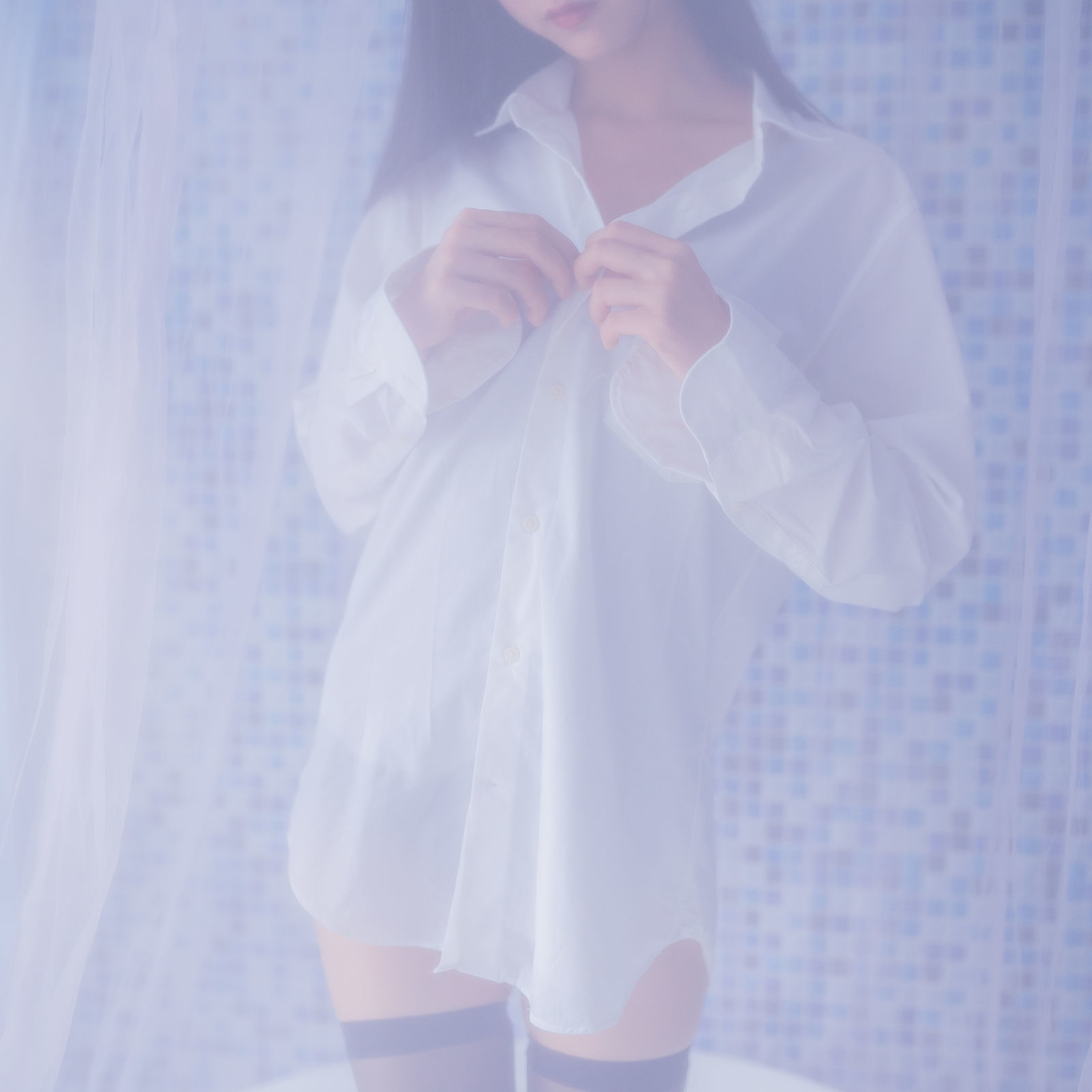 蘿莉COS] 木綿綿OwO - 白襯衫黑絲死庫水