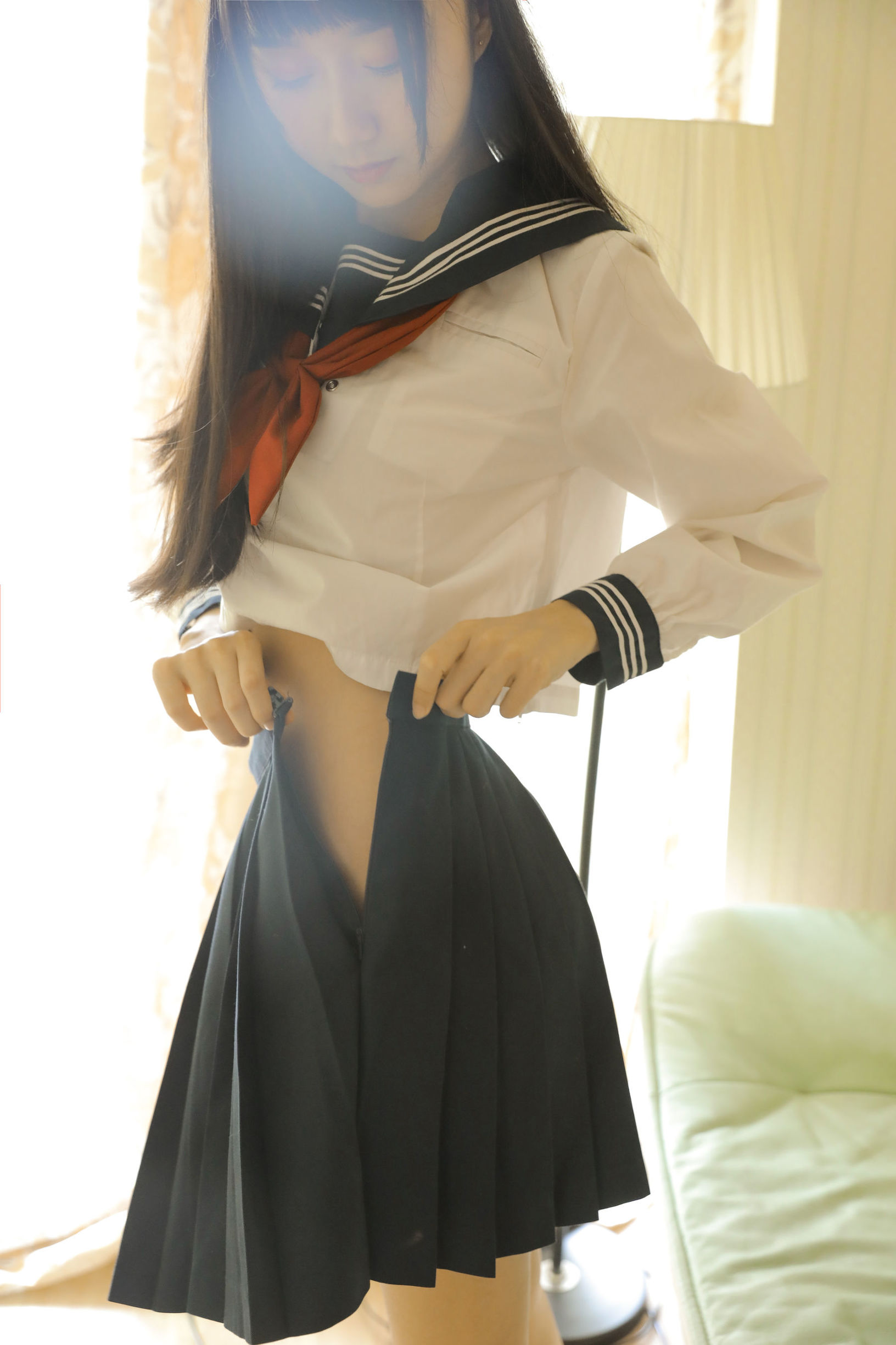  belle ta Cosplay] Mu MianMian OwO - Mian Xiang Sui JK Sailor Uniform
