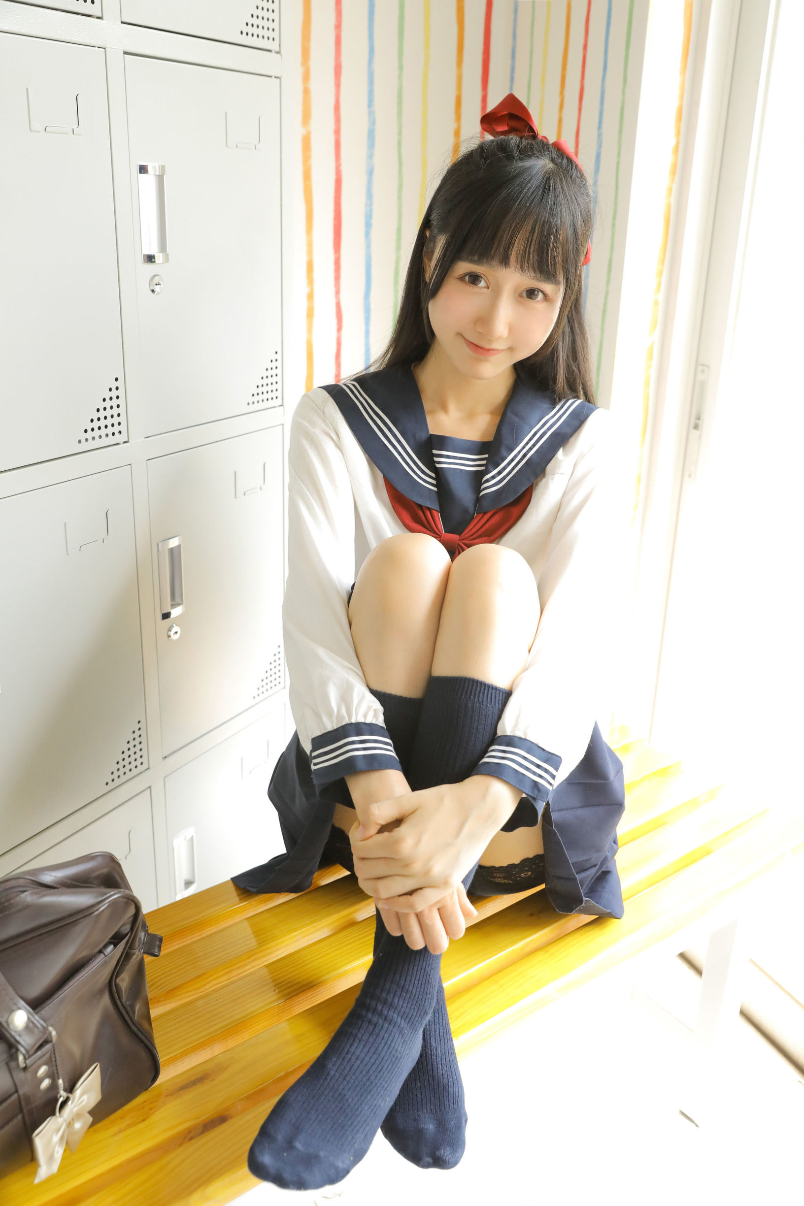 蘿莉COS] 木綿綿OwO - 綿相隨 JK水手服