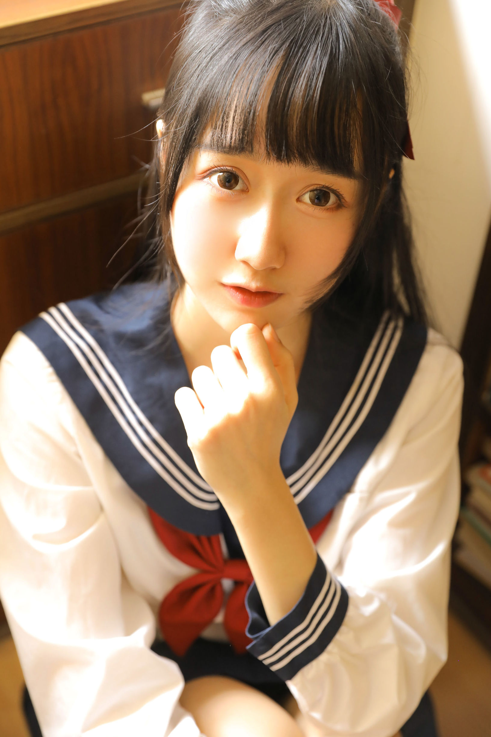 蘿莉COS] 木綿綿OwO - 綿相隨 JK水手服