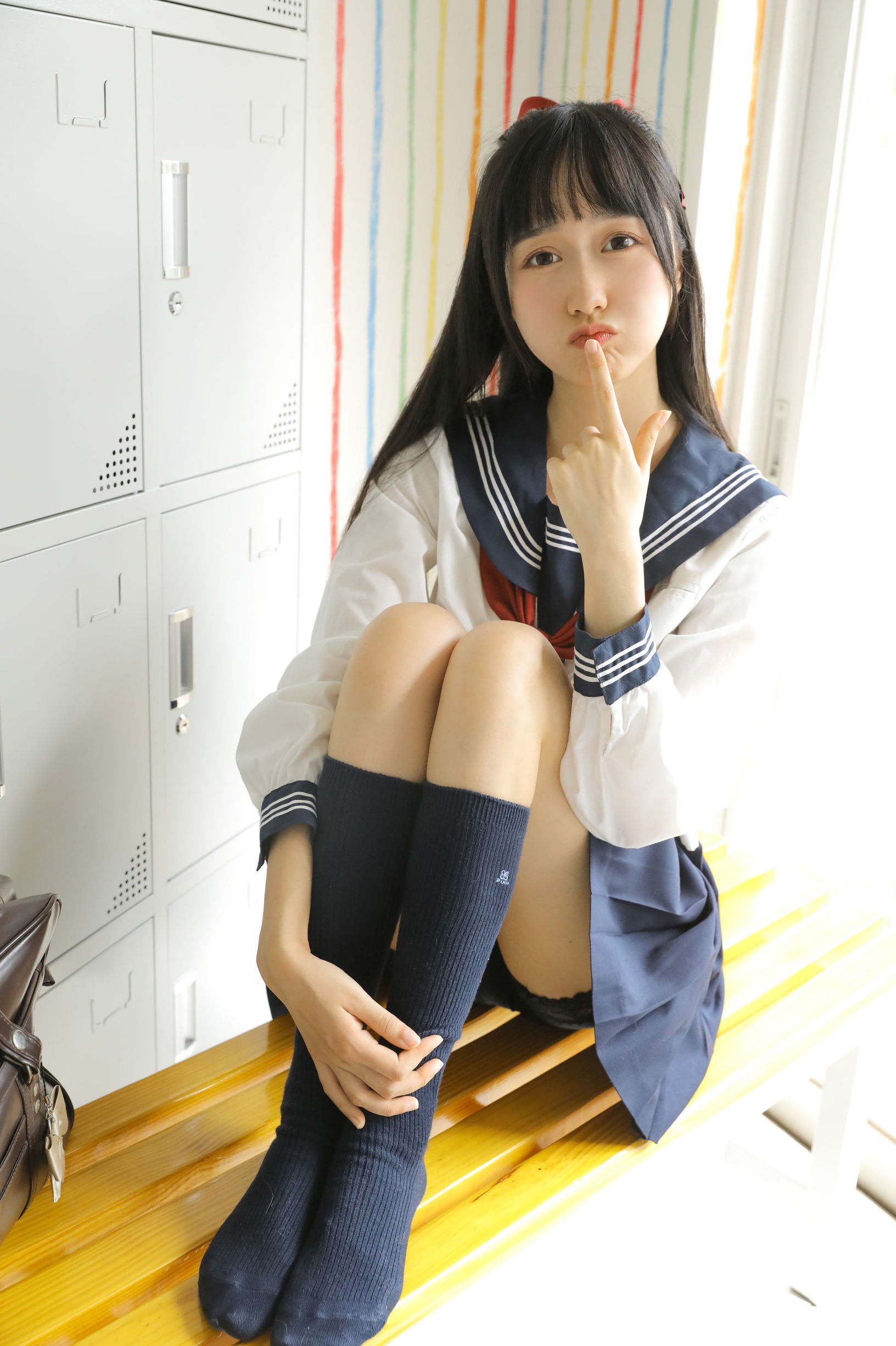蘿莉COS] 木綿綿OwO - 綿相隨 JK水手服