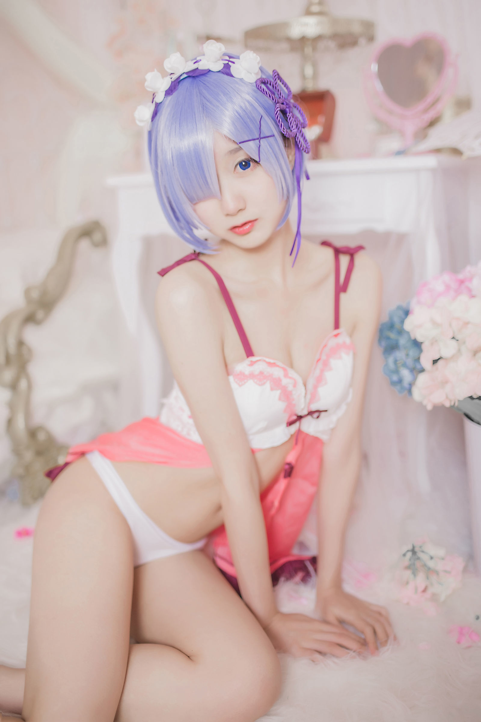  belle ta Cosplay] Mu Mianmian OwO - Rem Pajamas