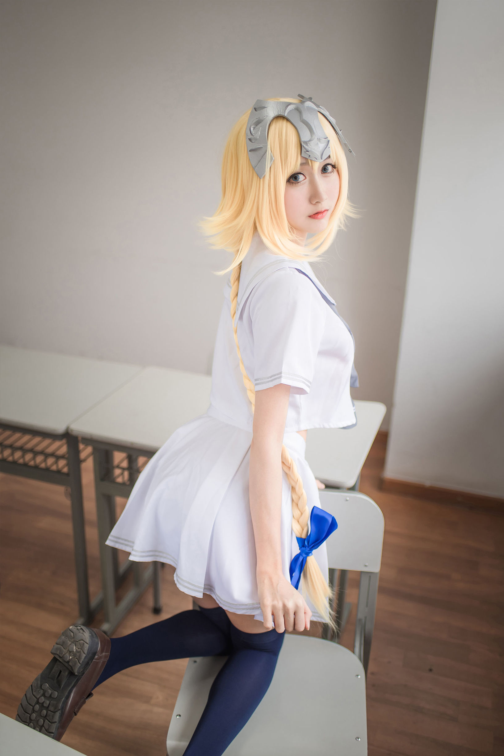 belle ta Cosplay] Mu Mian Mian OwO - Joan of Arc (White)