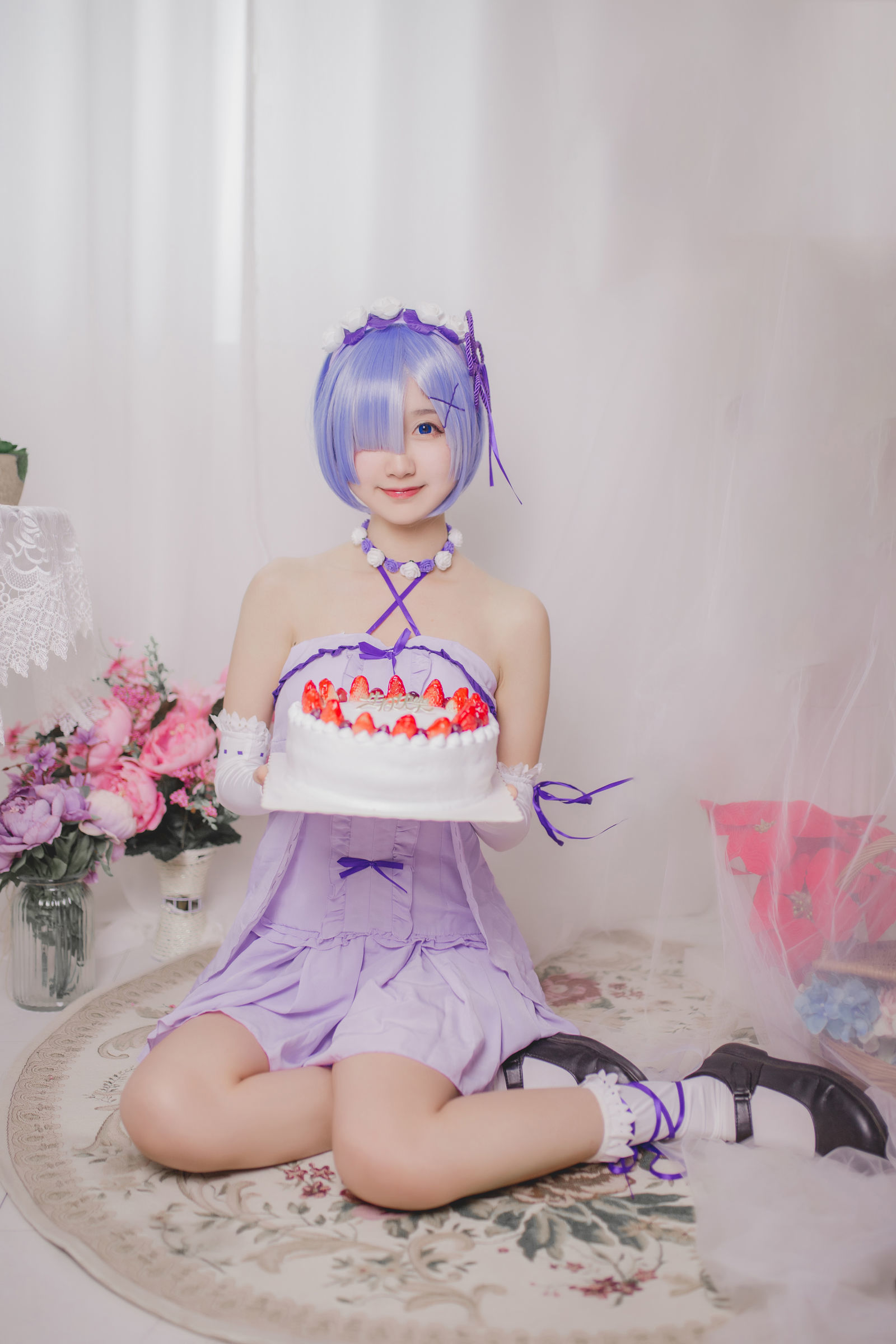 Cosplay  belle ta] Mù Miên Miên OwO - Sinh nhật Rem
