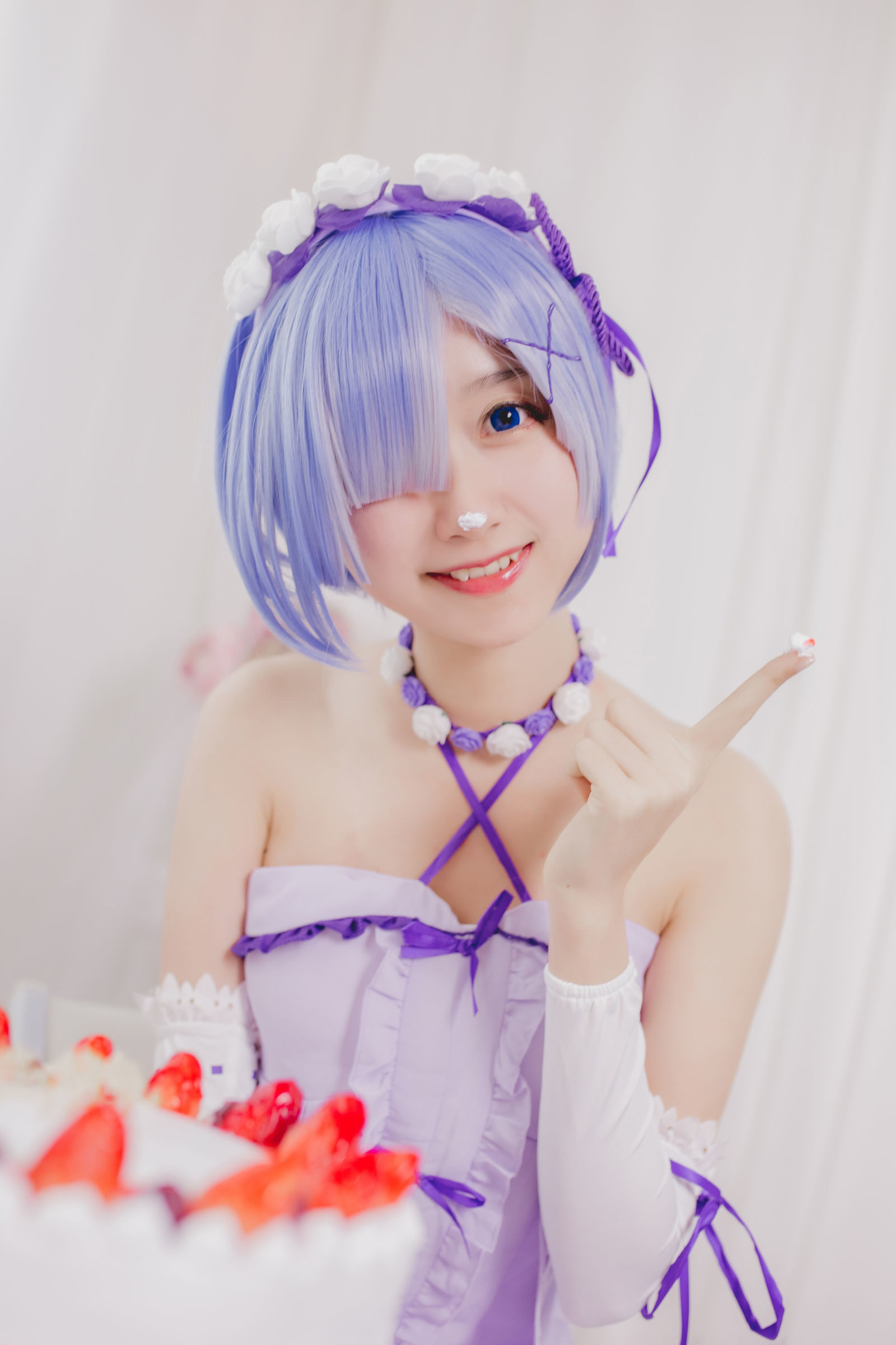 Cosplay  belle ta] Mù Miên Miên OwO - Sinh nhật Rem