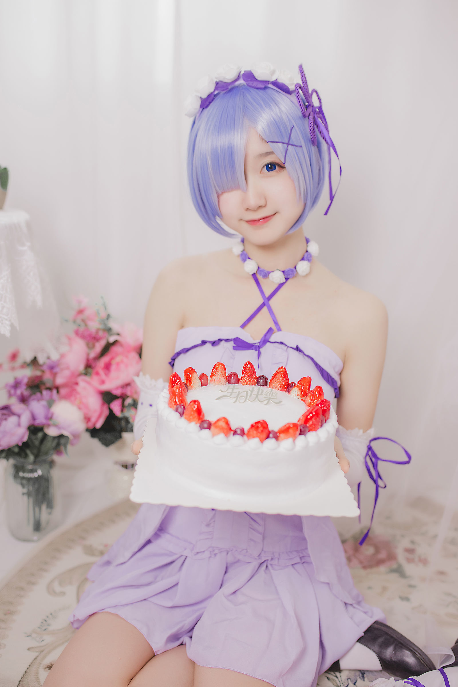Cosplay  belle ta] Mù Miên Miên OwO - Sinh nhật Rem