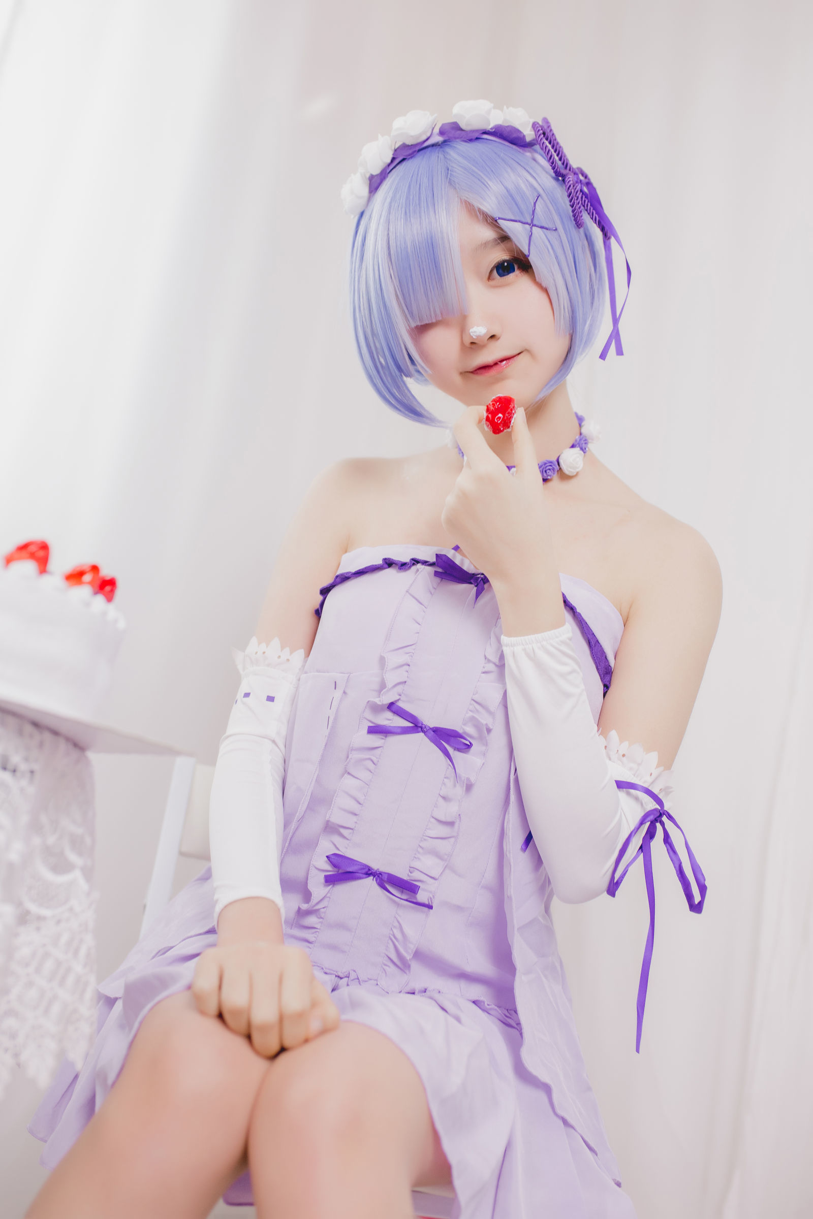 Cosplay  belle ta] Mù Miên Miên OwO - Sinh nhật Rem