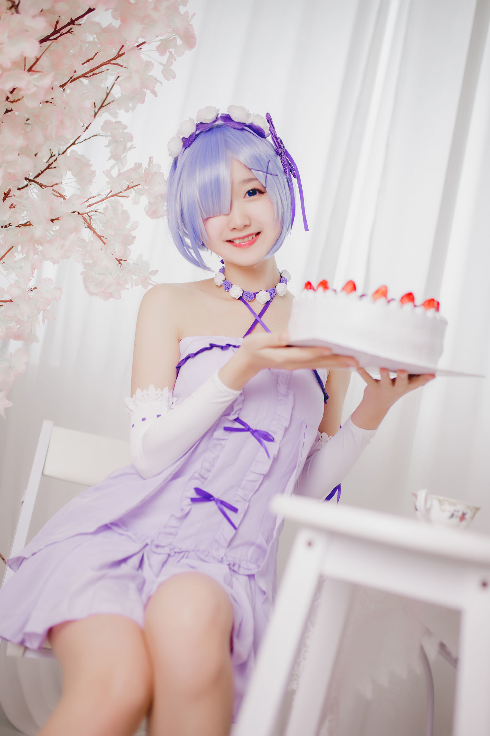 Cosplay  belle ta] Mù Miên Miên OwO - Sinh nhật Rem