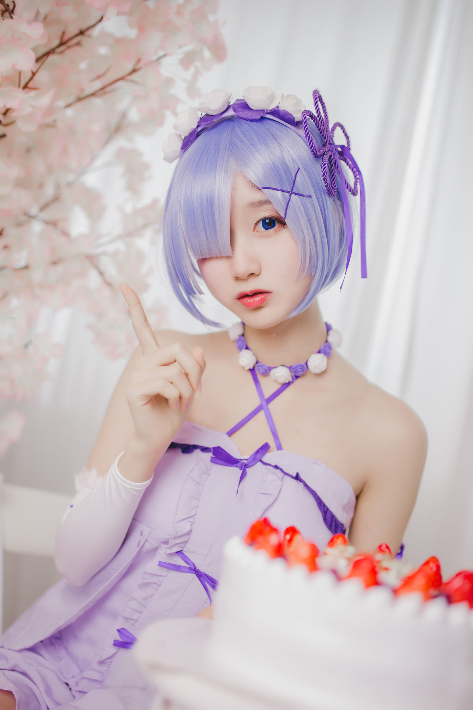 Cosplay  belle ta] Mù Miên Miên OwO - Sinh nhật Rem