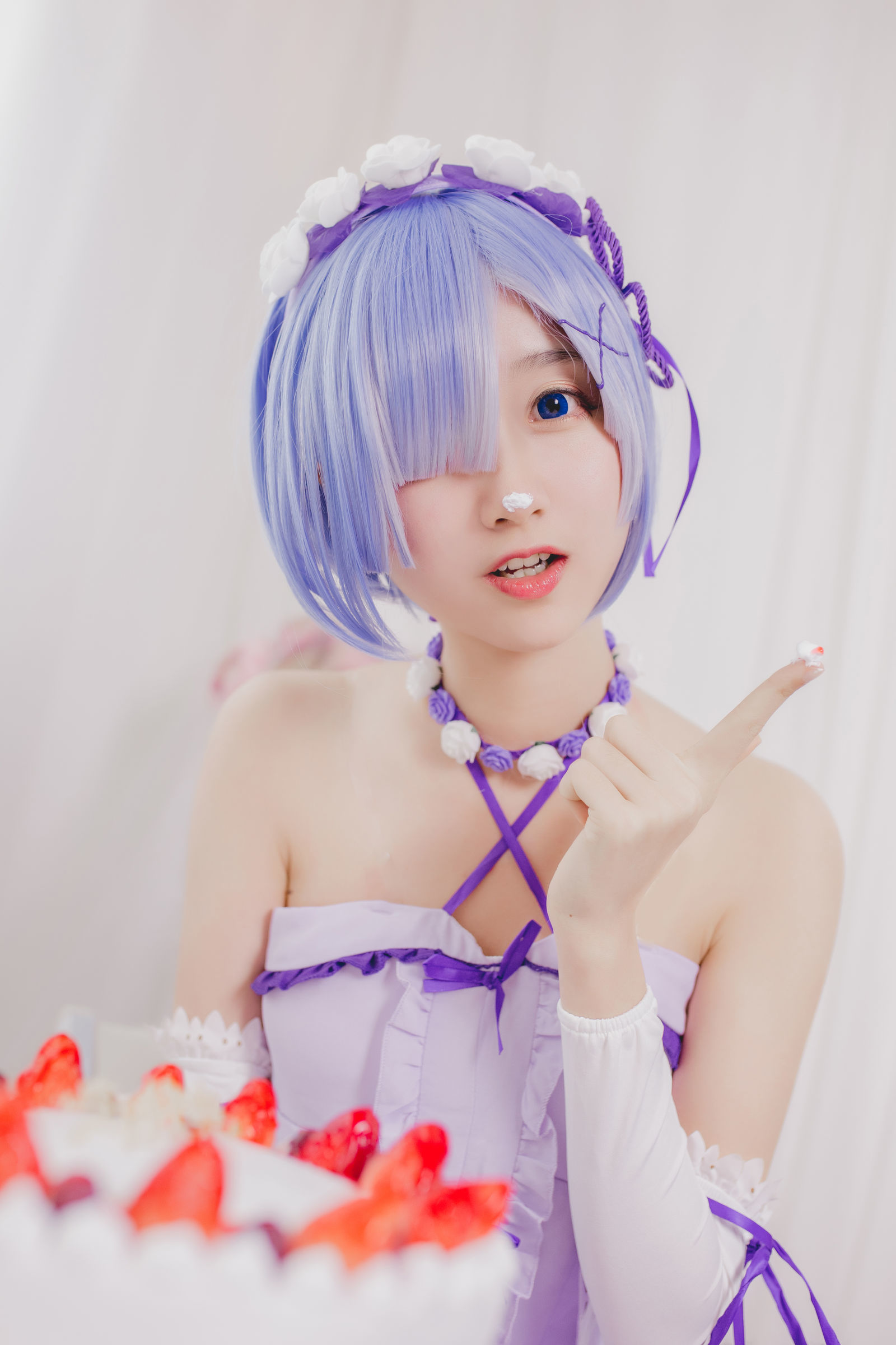 Cosplay  belle ta] Mù Miên Miên OwO - Sinh nhật Rem