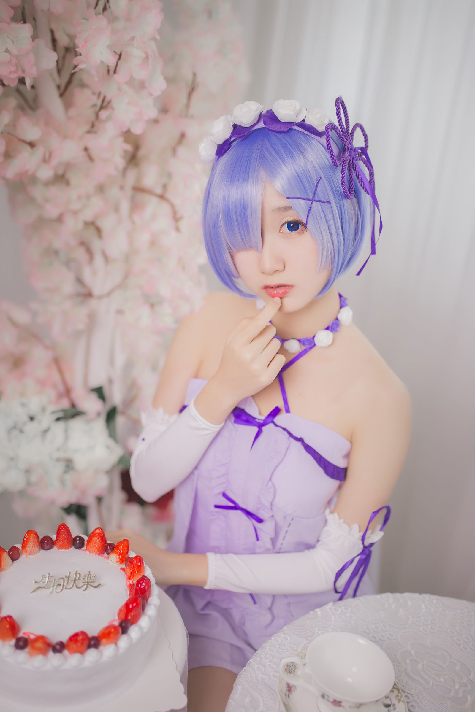 Cosplay  belle ta] Mù Miên Miên OwO - Sinh nhật Rem