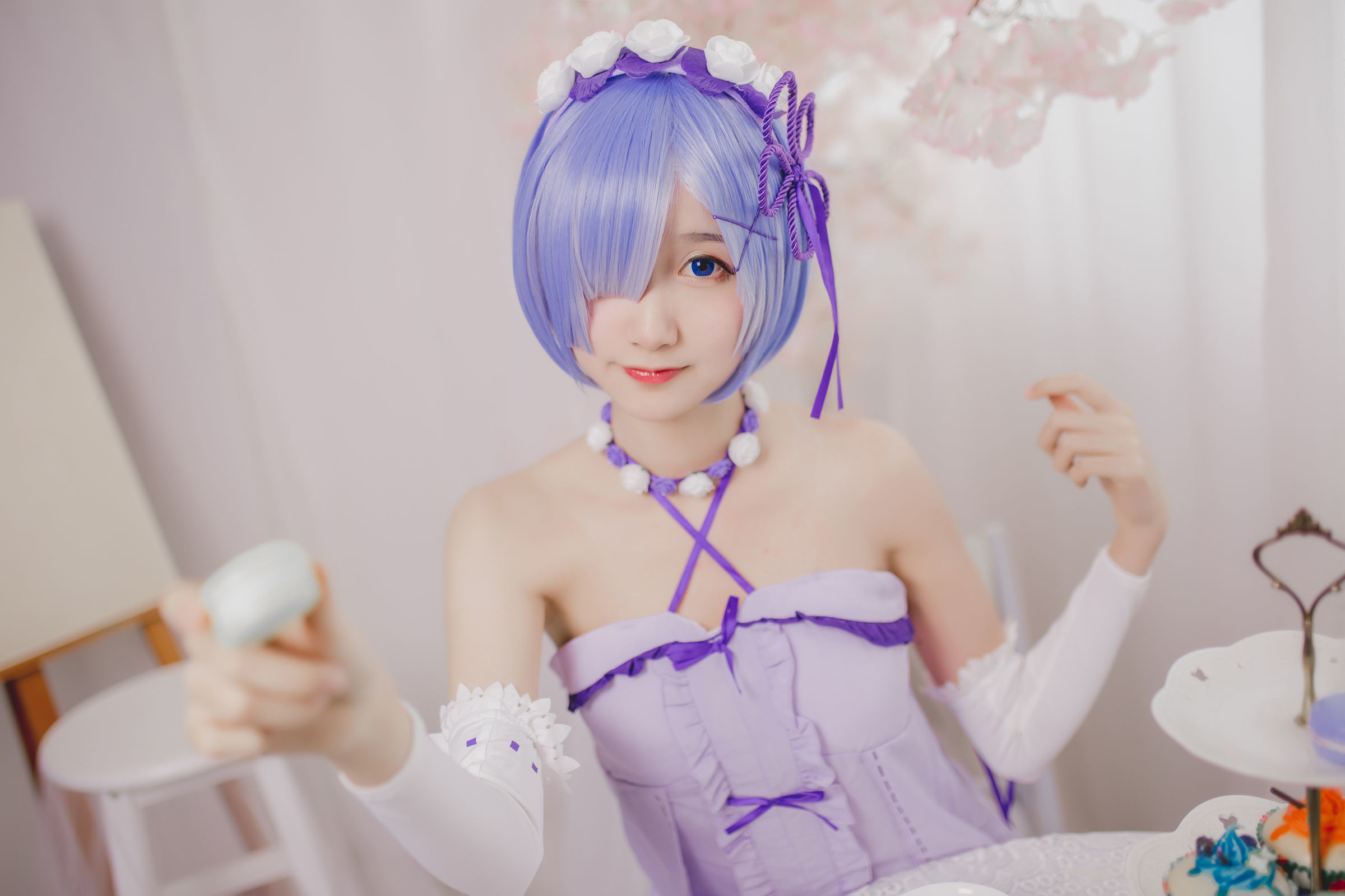 Cosplay  belle ta] Mù Miên Miên OwO - Sinh nhật Rem