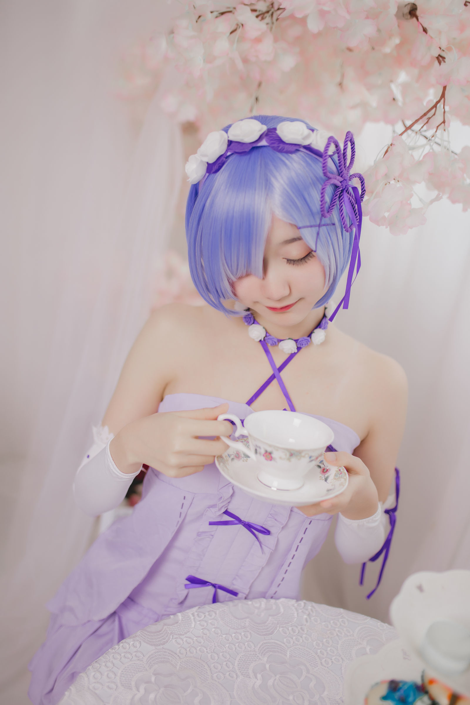 Cosplay  belle ta] Mù Miên Miên OwO - Sinh nhật Rem