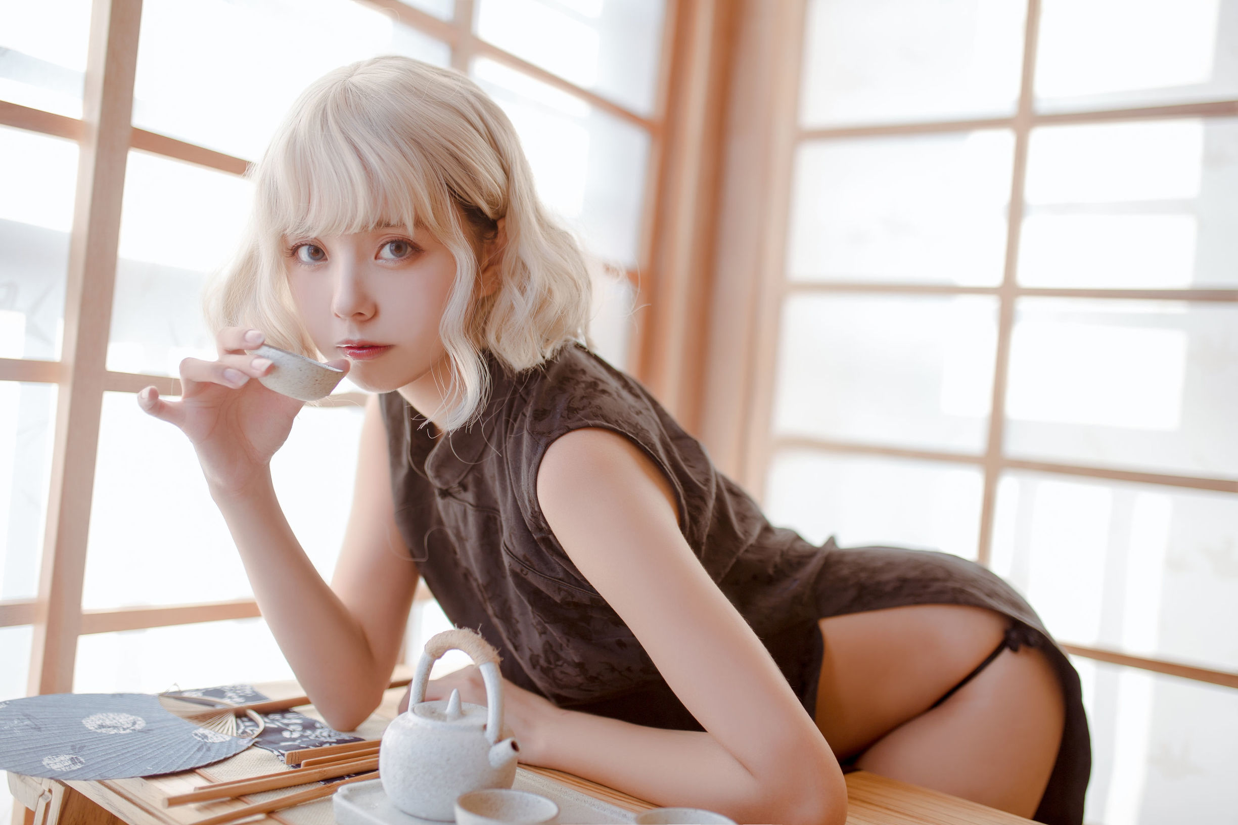 蘿莉COS] 木綿綿OwO - 魔女旗袍&小野妹子