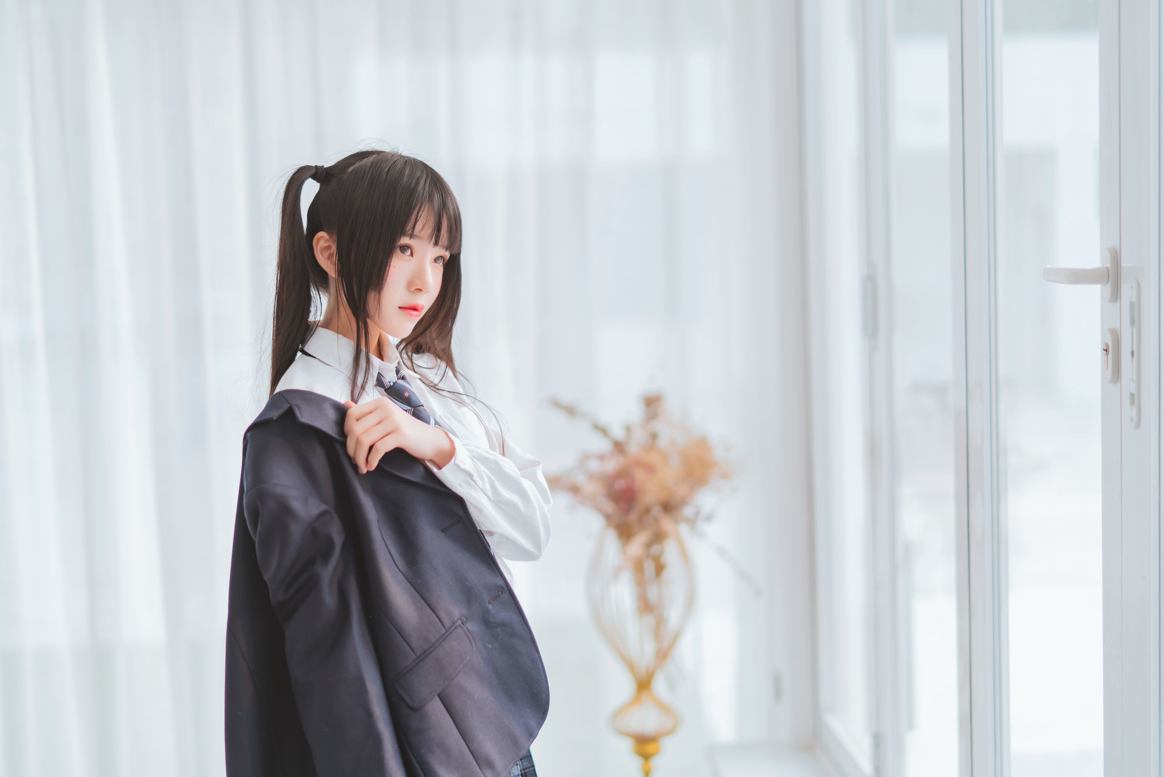 蘿莉COS] 櫻桃喵 - 冬季制服絲秀