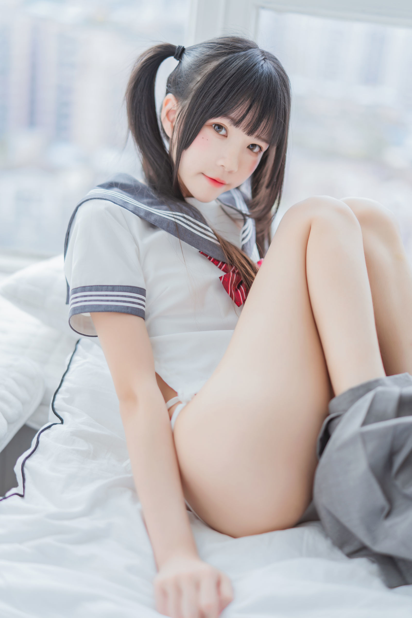 ロリータコスプレ] 桜桃喵 - ハート形のパンティー