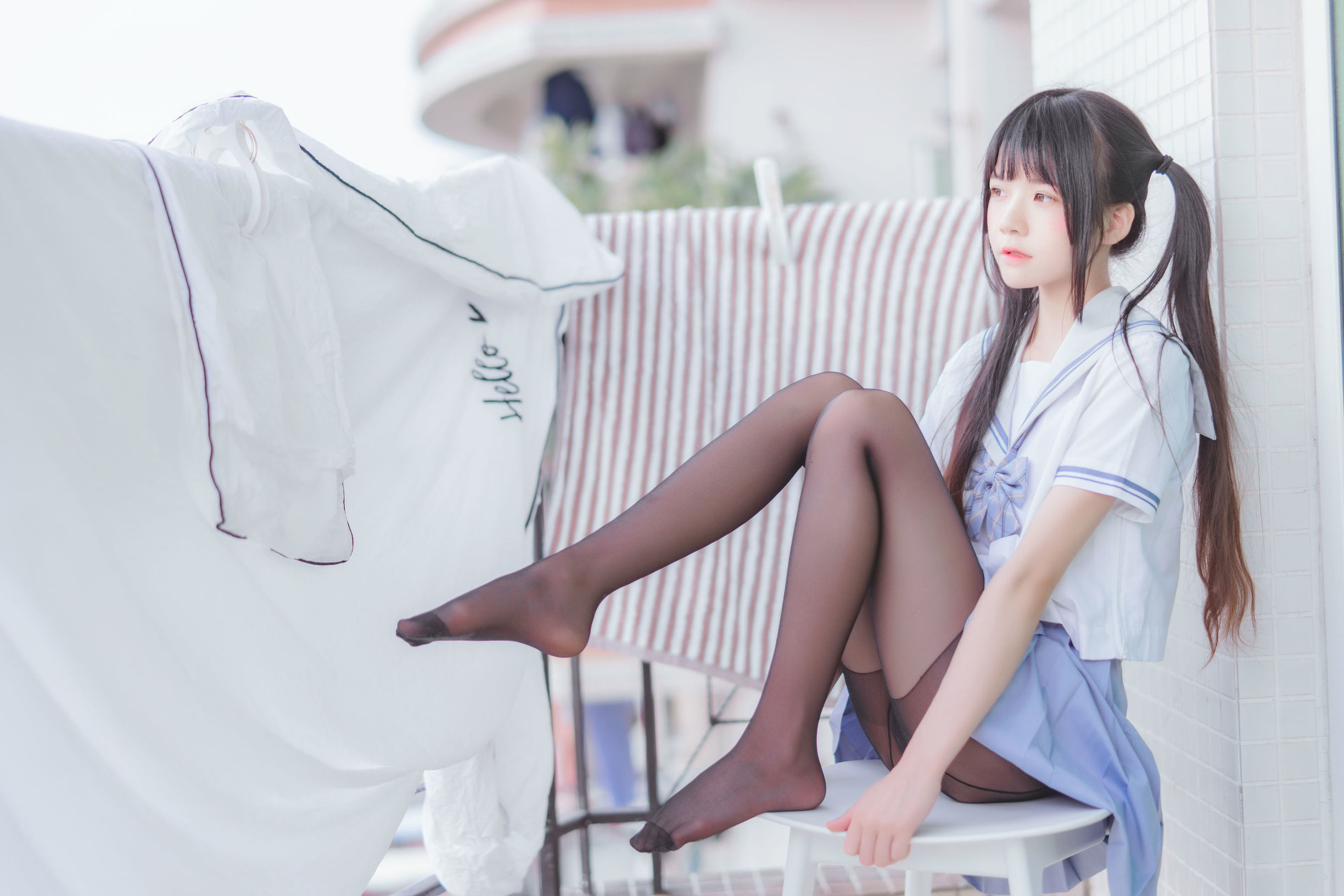 ロリコス] 桜桃喵 - 制服黒ストッキング