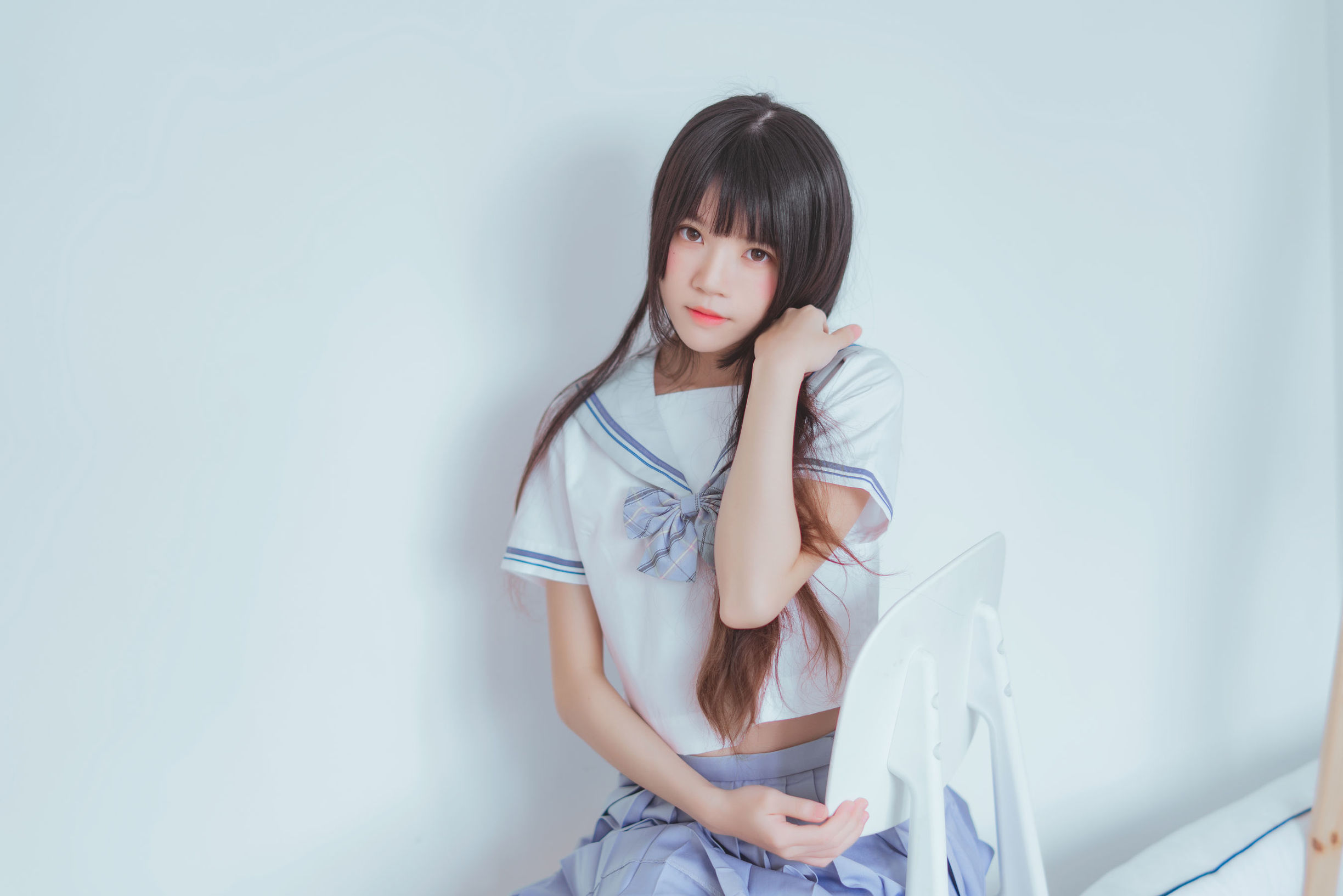 belle ta COS] Sakurato Meow - School Uniform Black Silk