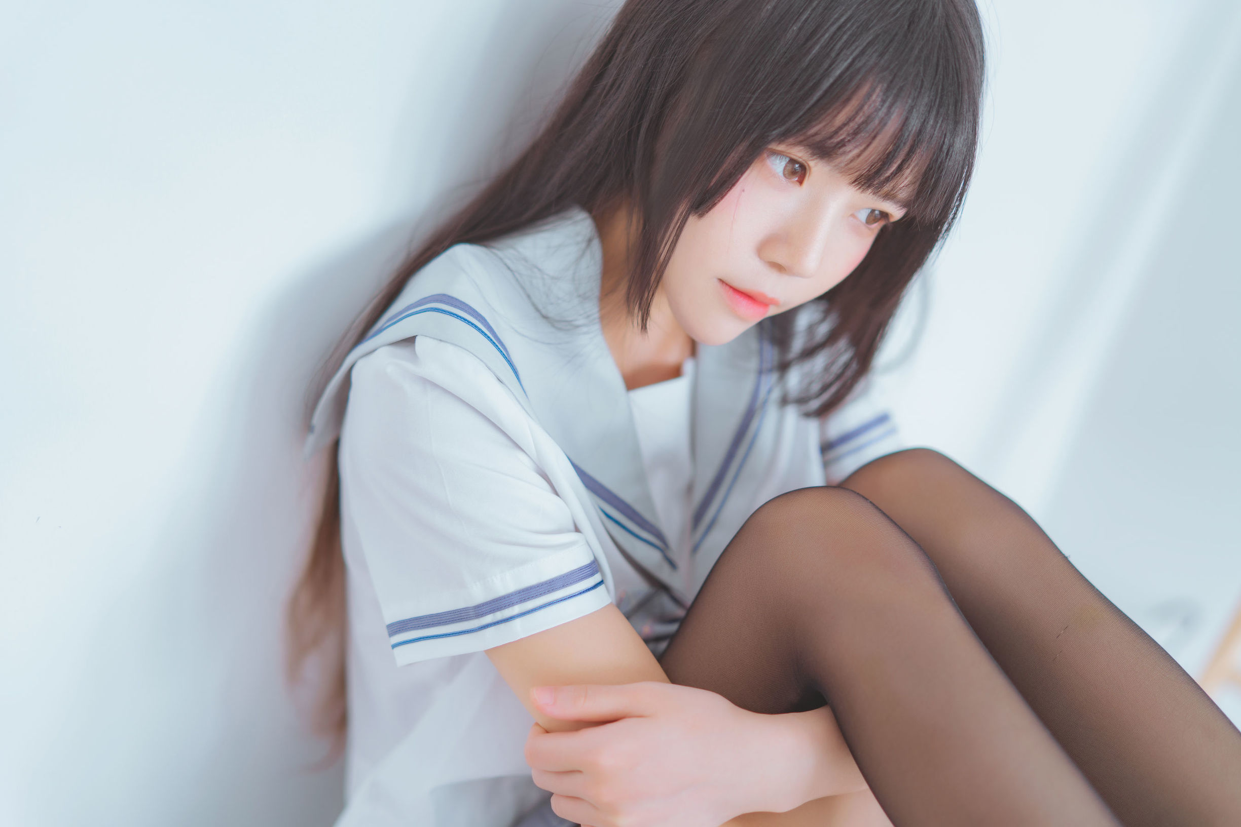  belle ta COS] Sakurato Meow - School Uniform Black Silk