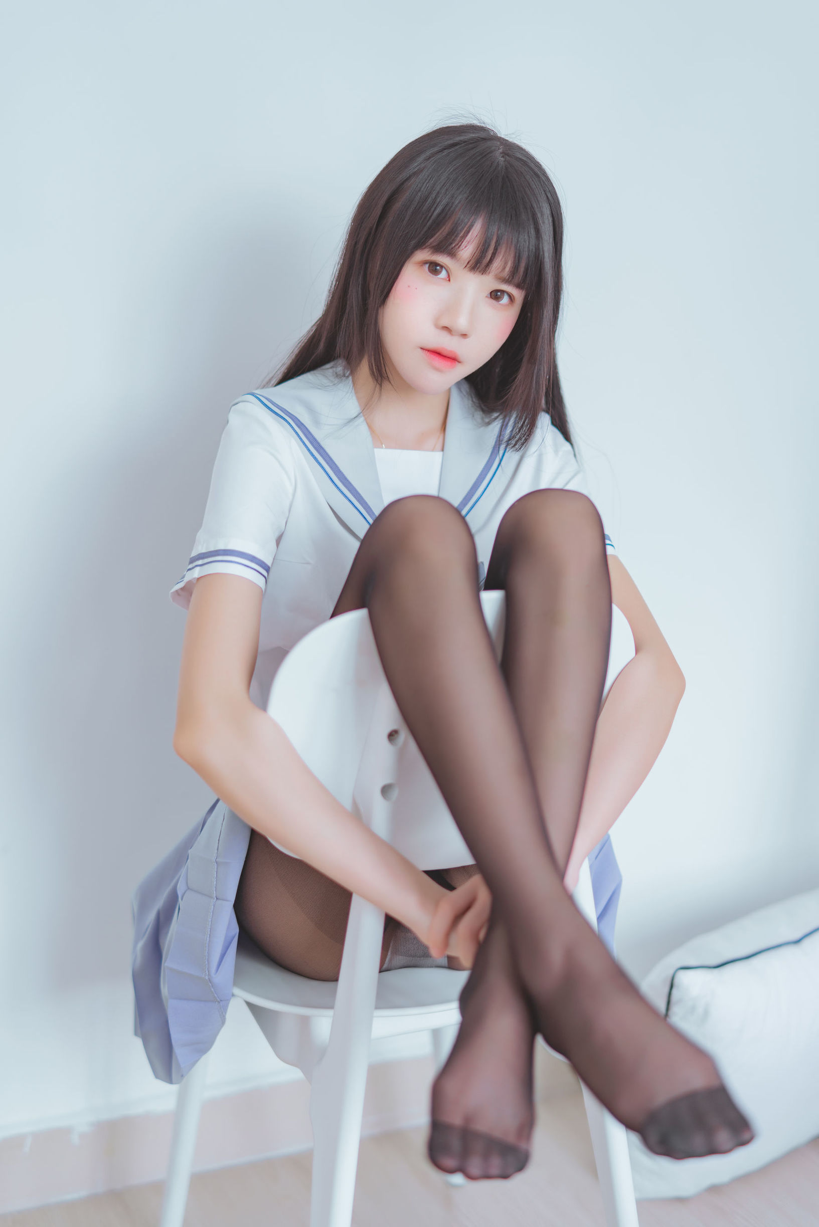  belle ta COS] Sakurato Meow - School Uniform Black Silk