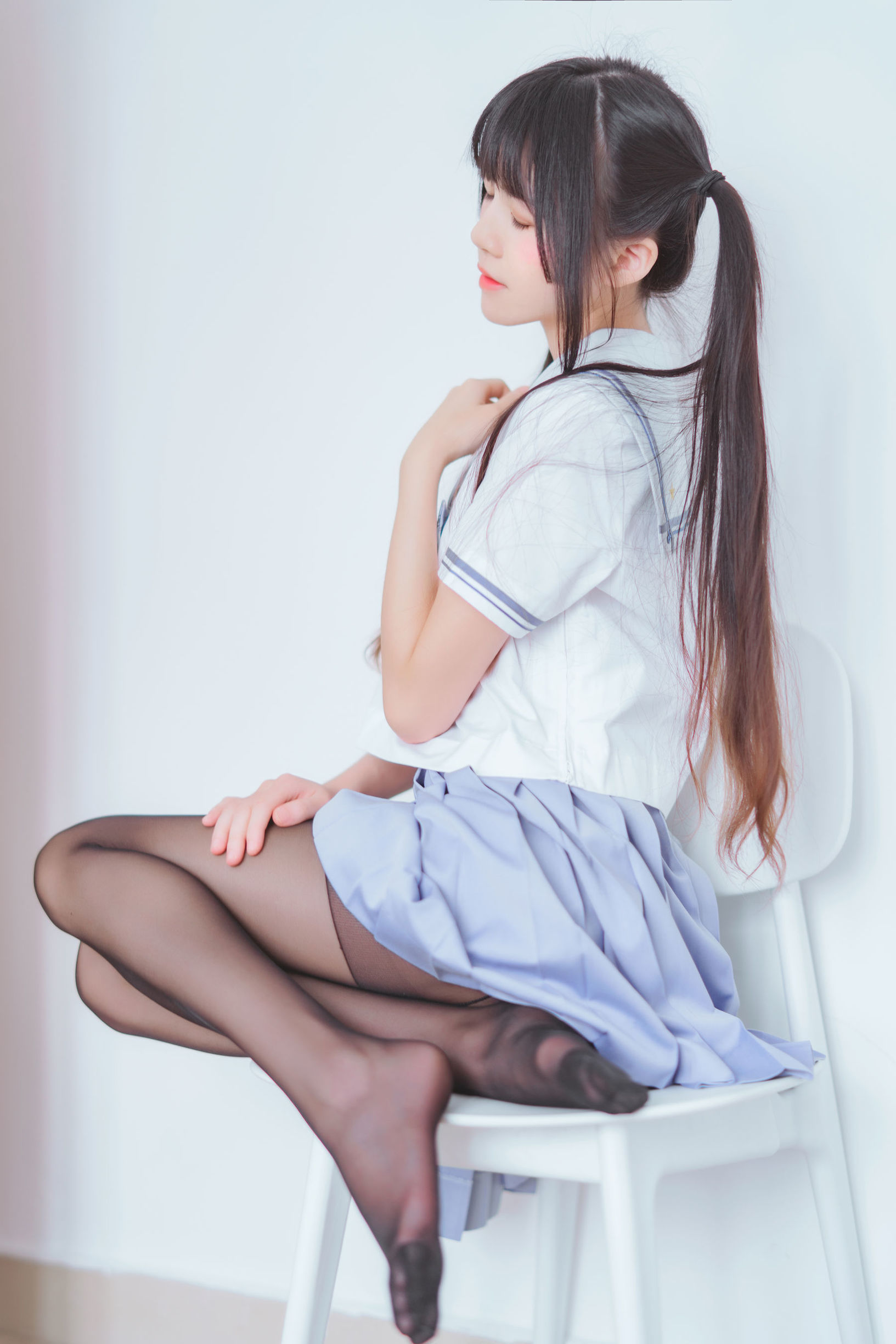 ロリコス] 桜桃喵 - 制服黒ストッキング