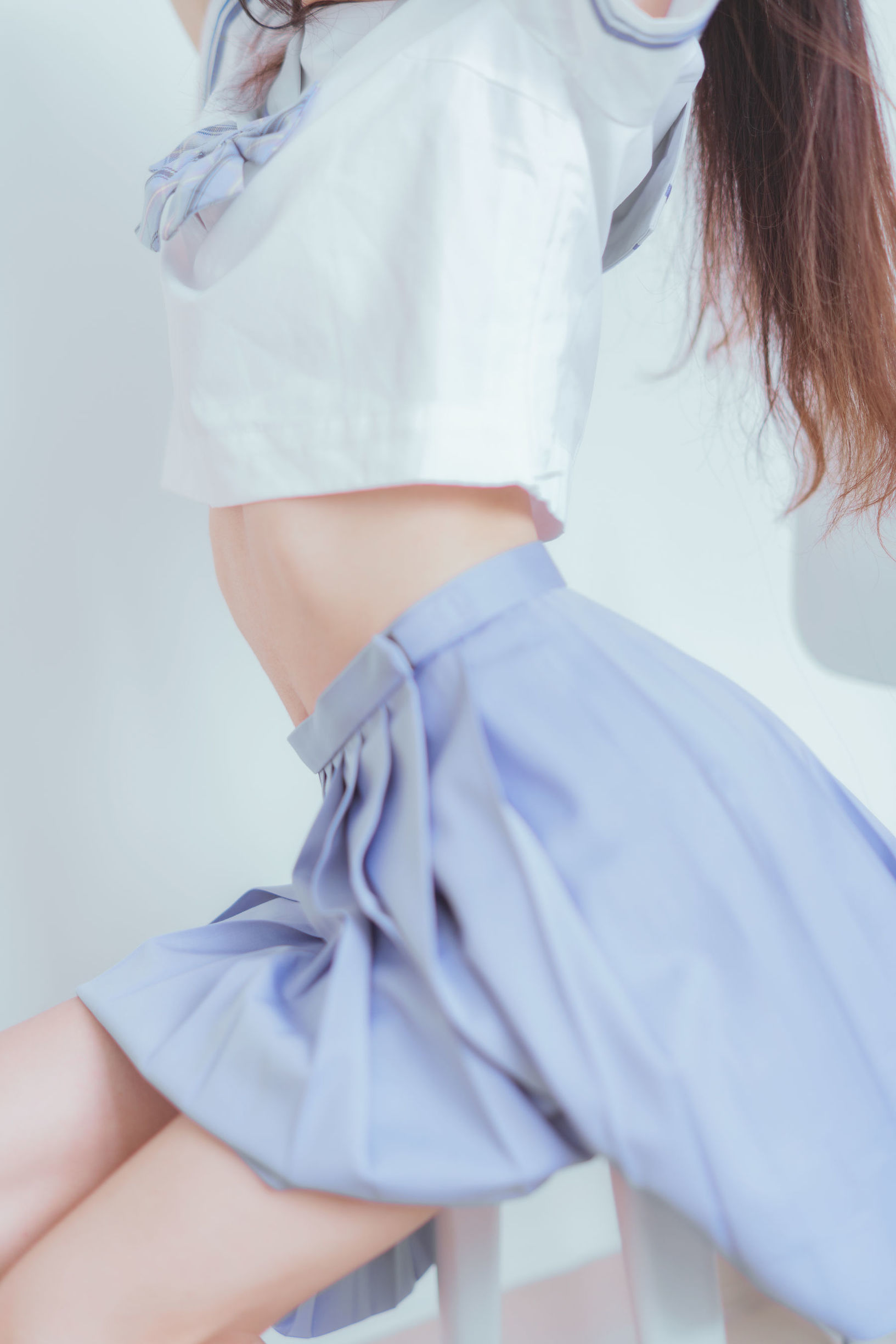 롤리 COS] 사쿠라토 미야오 - 교복 블랙 실크