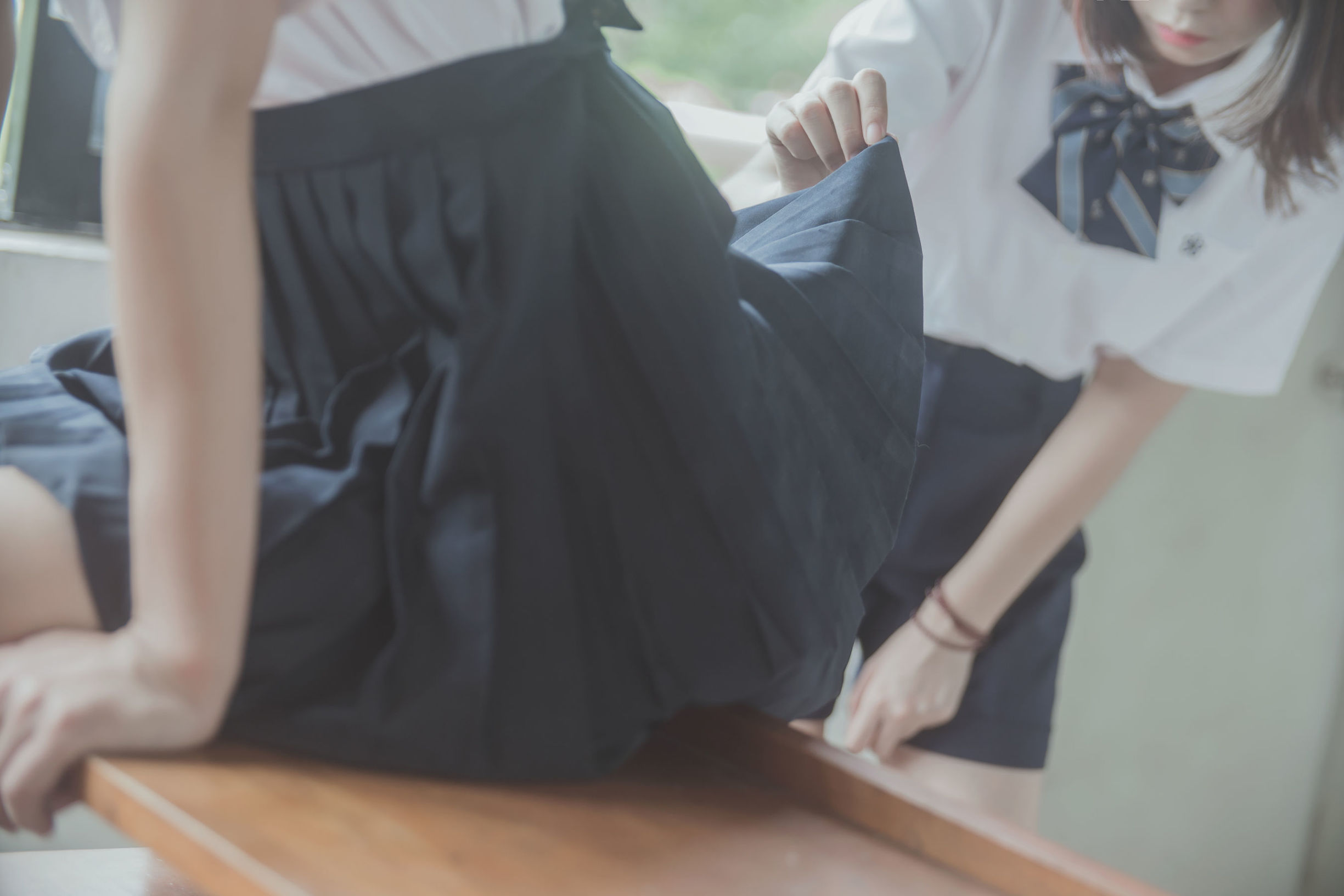 櫻桃喵與瘋貓ss JK百合 Cosplay