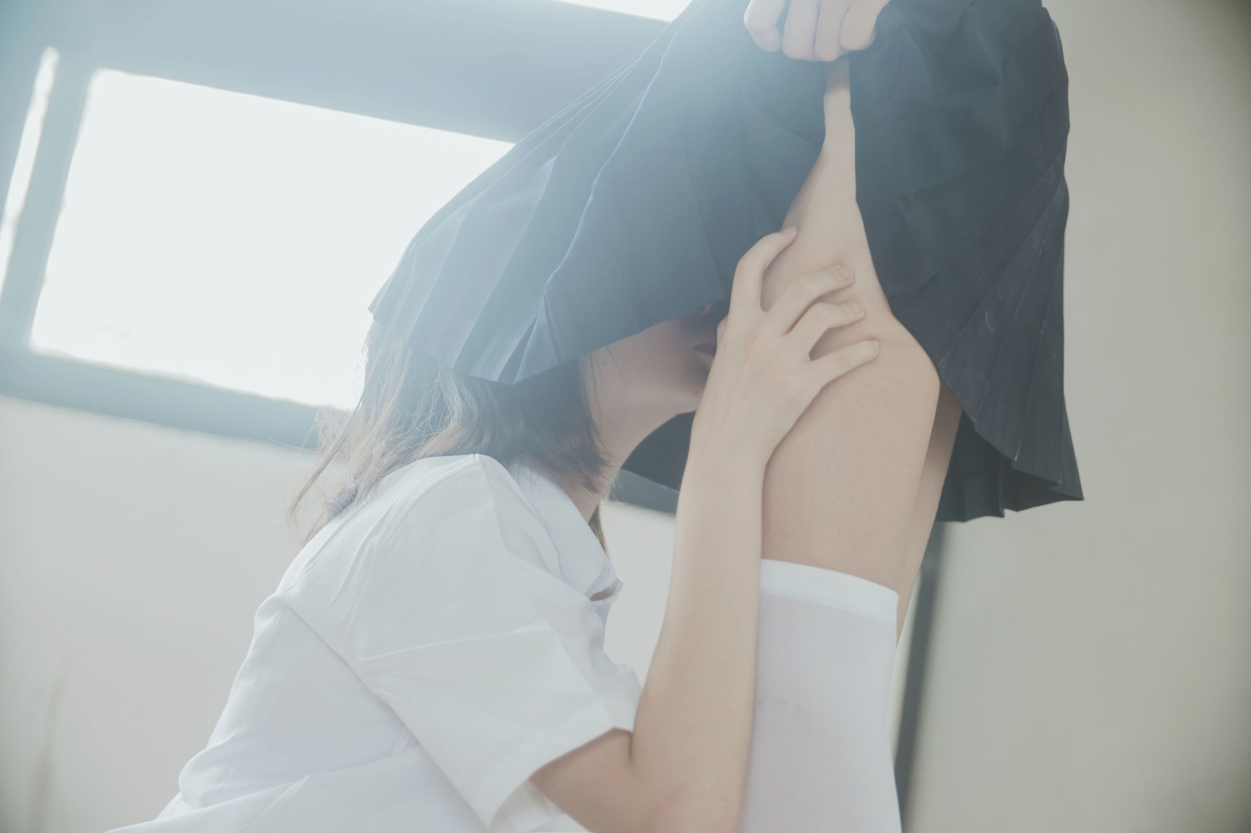 櫻桃喵與瘋貓ss JK百合 Cosplay