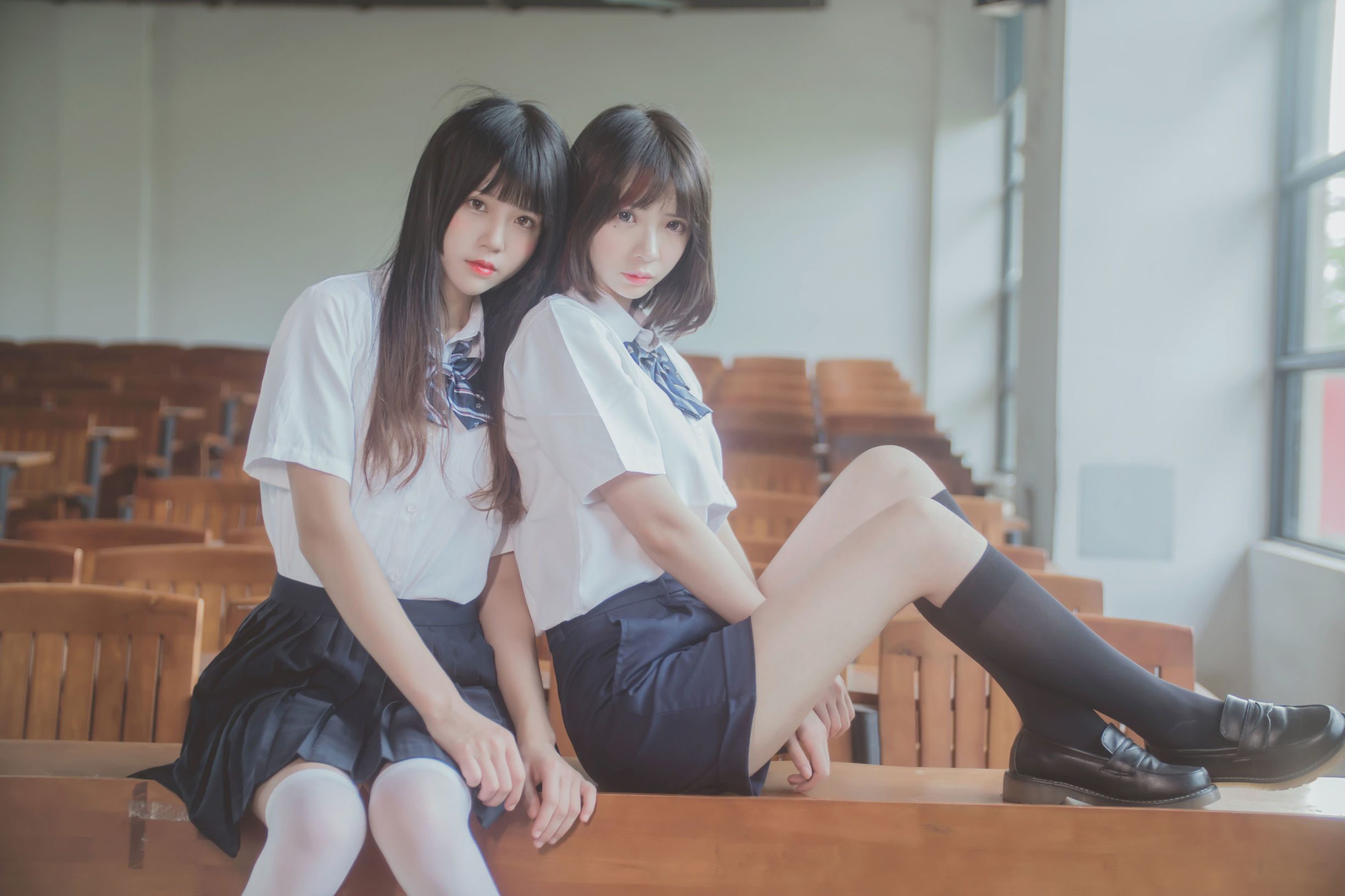 Sakura Tao Miao & Fengmao SS JK百合コスプレ