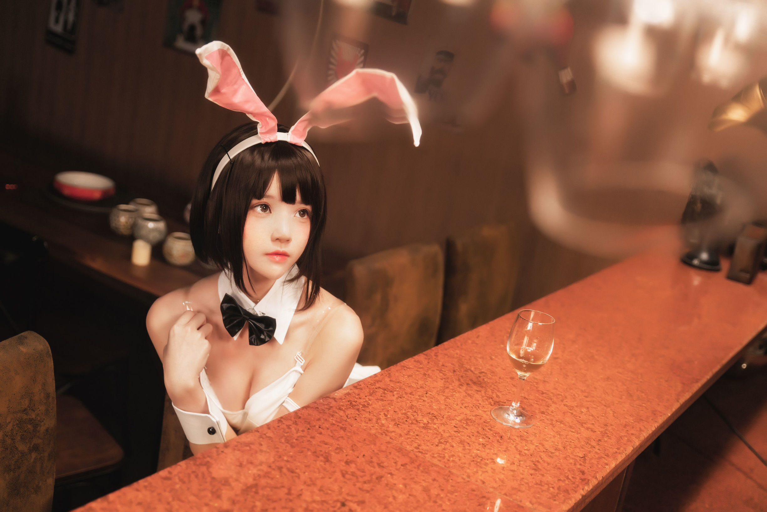 로리 COS] 사쿠라토묘 《(카토 메구미) 토끼녀랑》