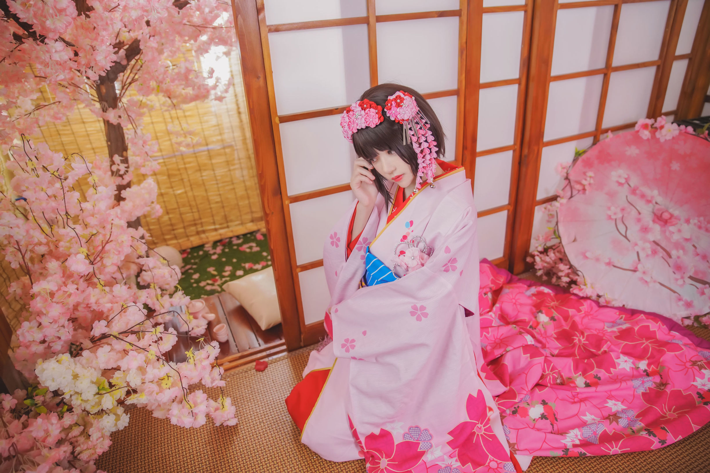  belle ta Cosplay] Sakurtao Miao "(Kato Megumi) Kimono
