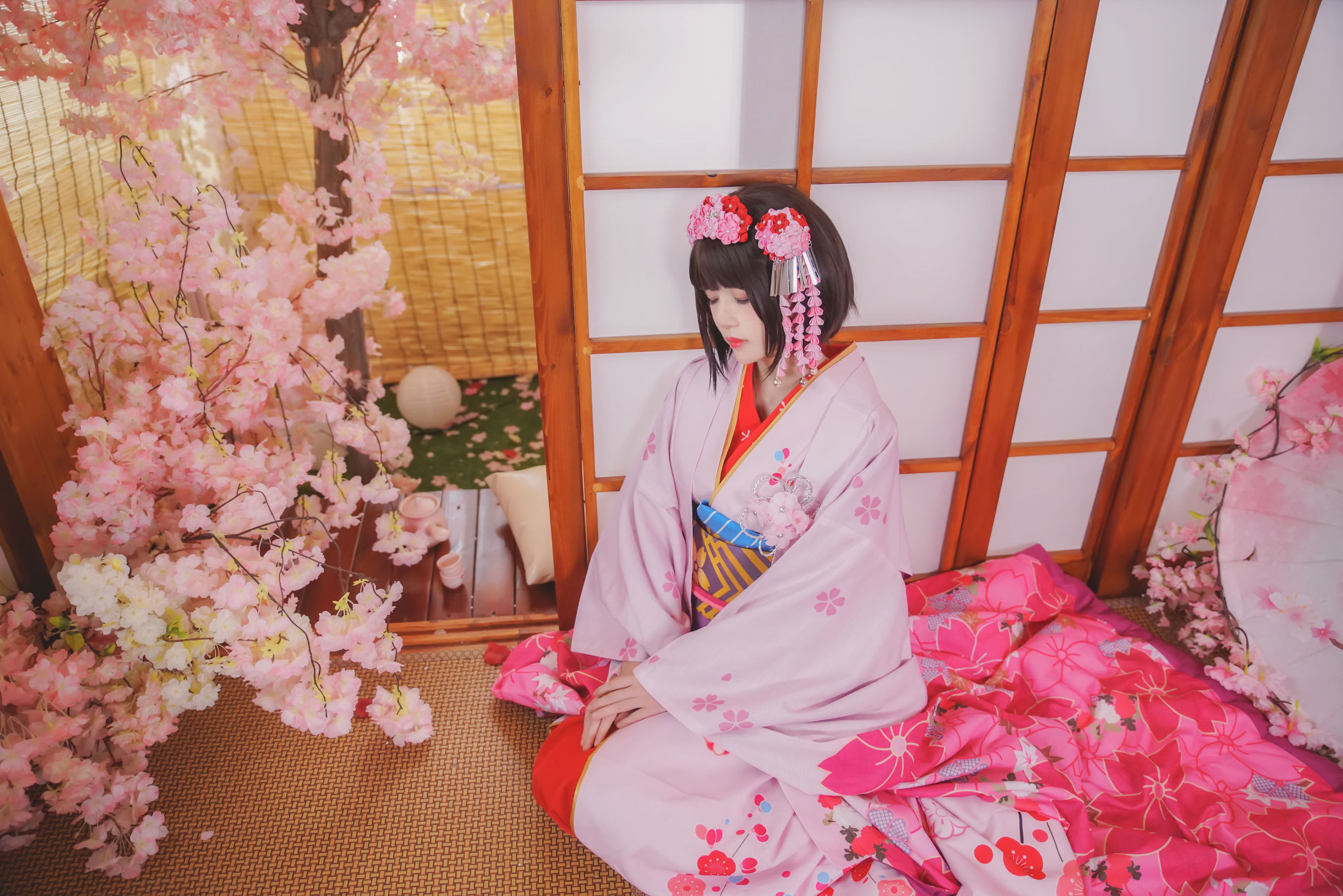  belle ta Cosplay] Sakurtao Miao "(Kato Megumi) Kimono