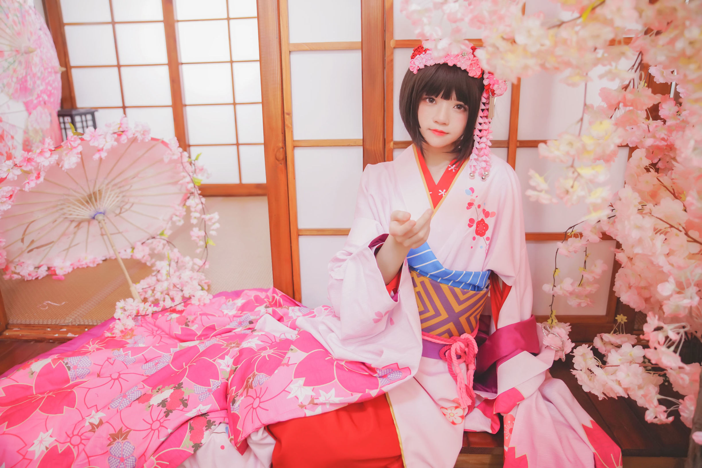  belle ta Cosplay] Sakurtao Miao "(Kato Megumi) Kimono