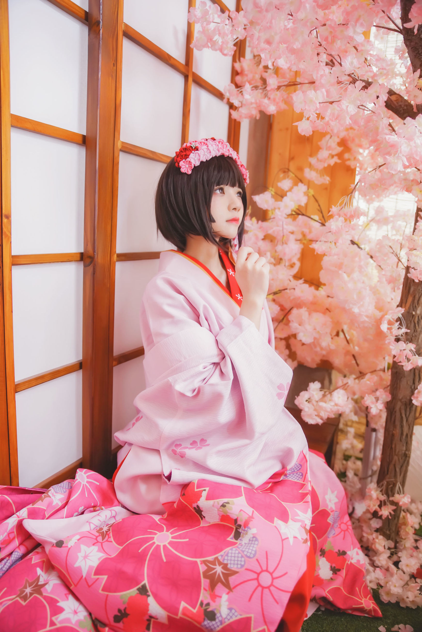  belle ta Cosplay] Sakurtao Miao "(Kato Megumi) Kimono