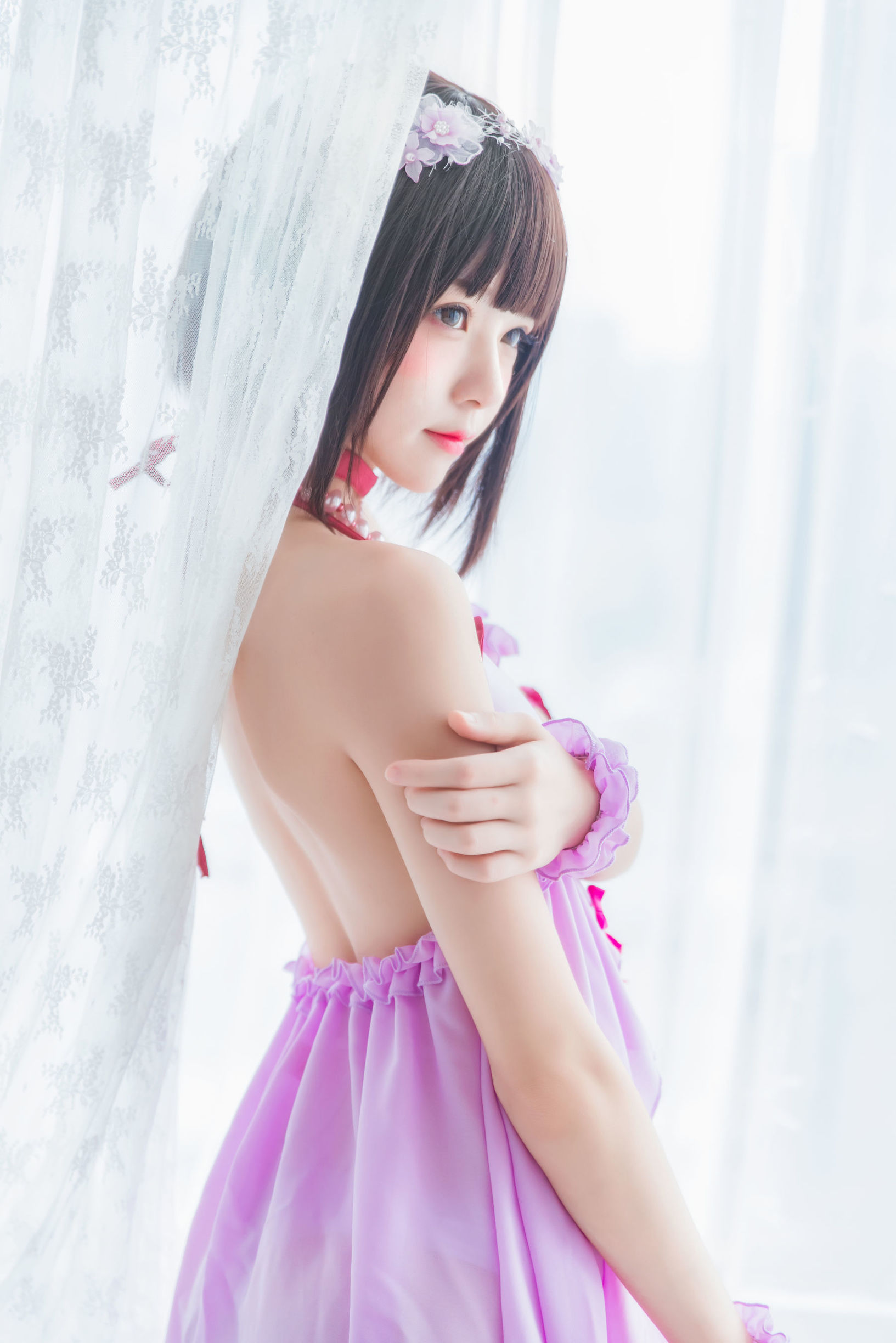  belle ta Cosplay] Cherry Meow 《(Kato Megumi) Váy ngủ》