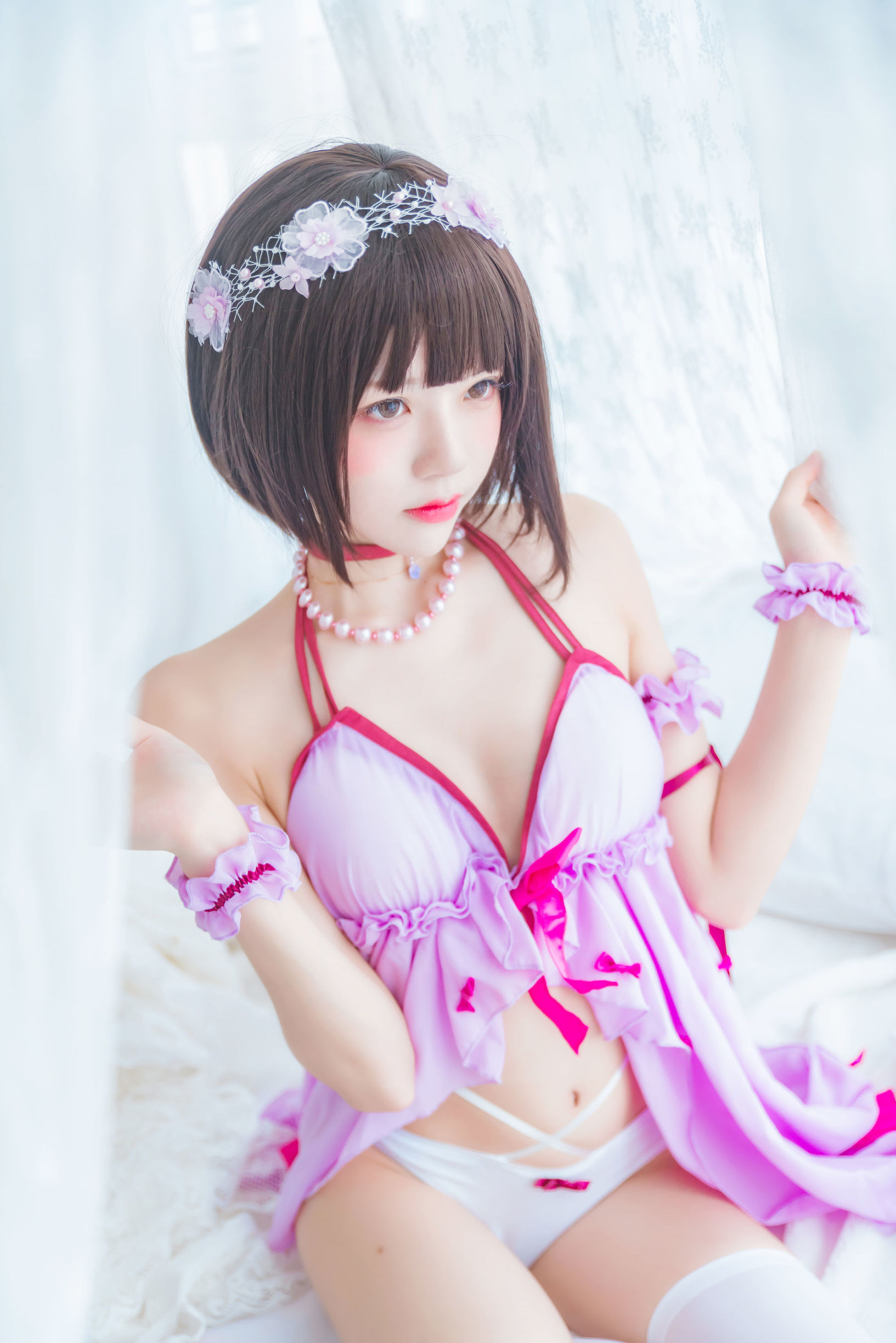 蘿莉COS] 櫻桃喵《(加藤惠)小睡裙》