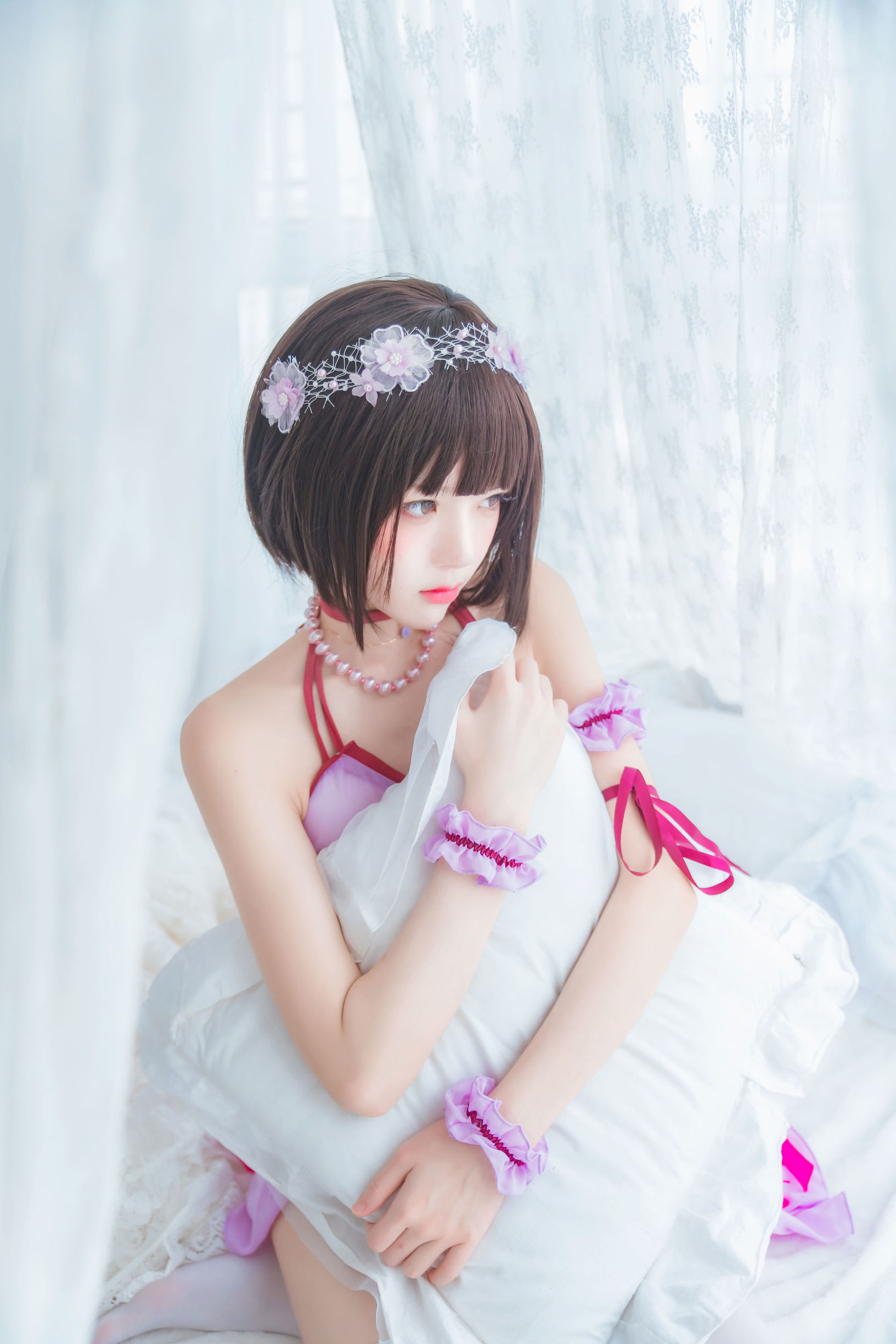  belle ta Cosplay] Cherry Meow 《(Kato Megumi) Váy ngủ》