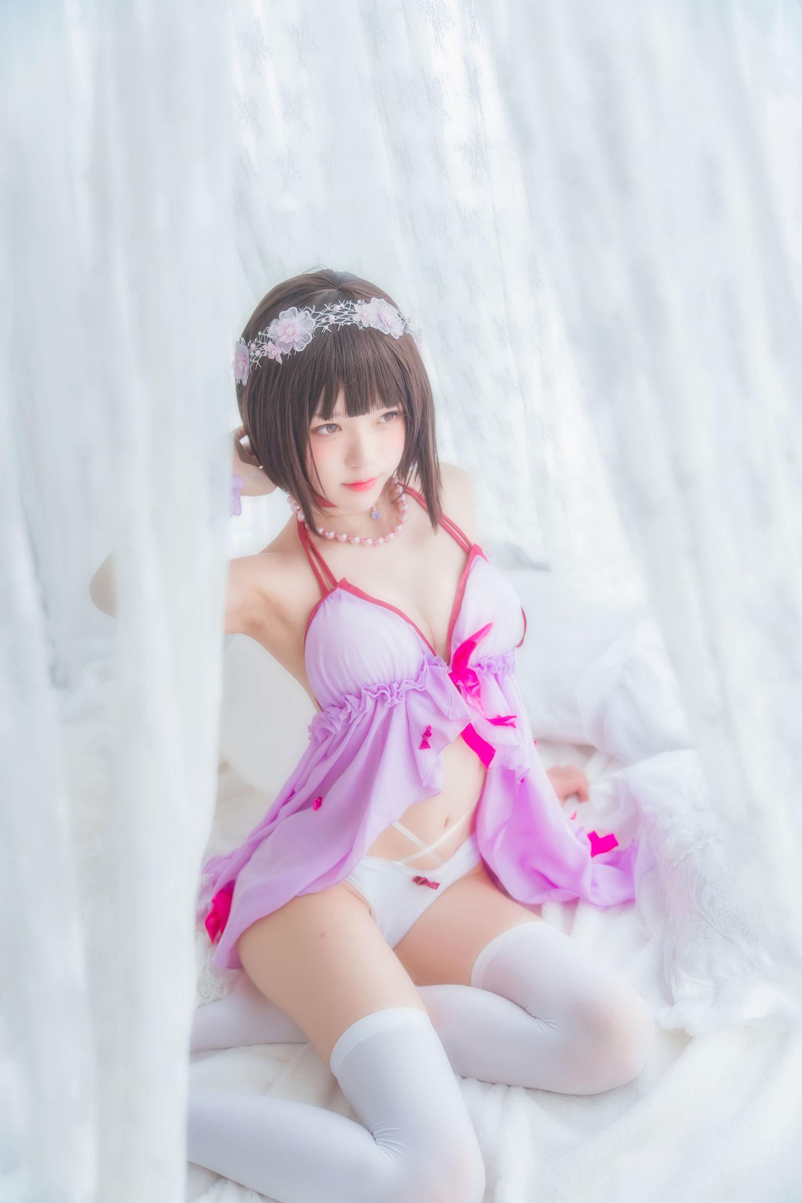蘿莉COS] 櫻桃喵《(加藤惠)小睡裙》