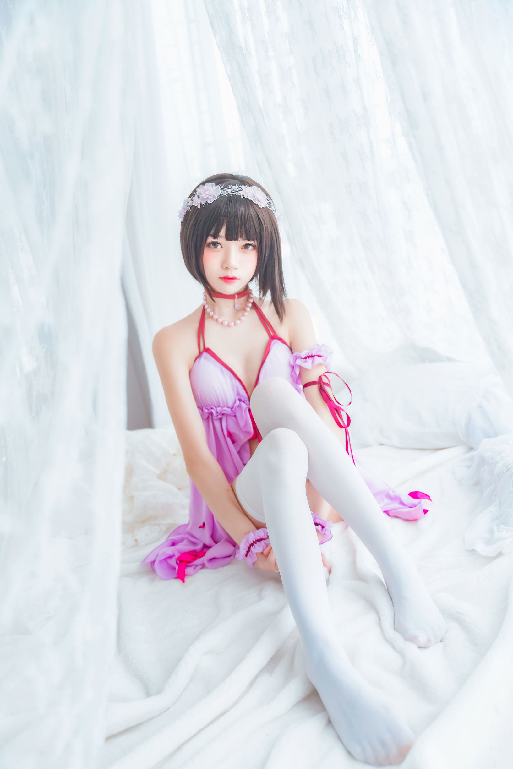 蘿莉COS] 櫻桃喵《(加藤惠)小睡裙》