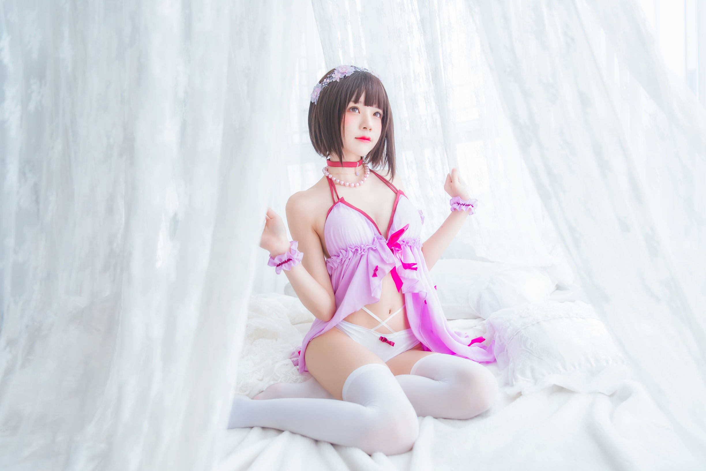 蘿莉COS] 櫻桃喵《(加藤惠)小睡裙》