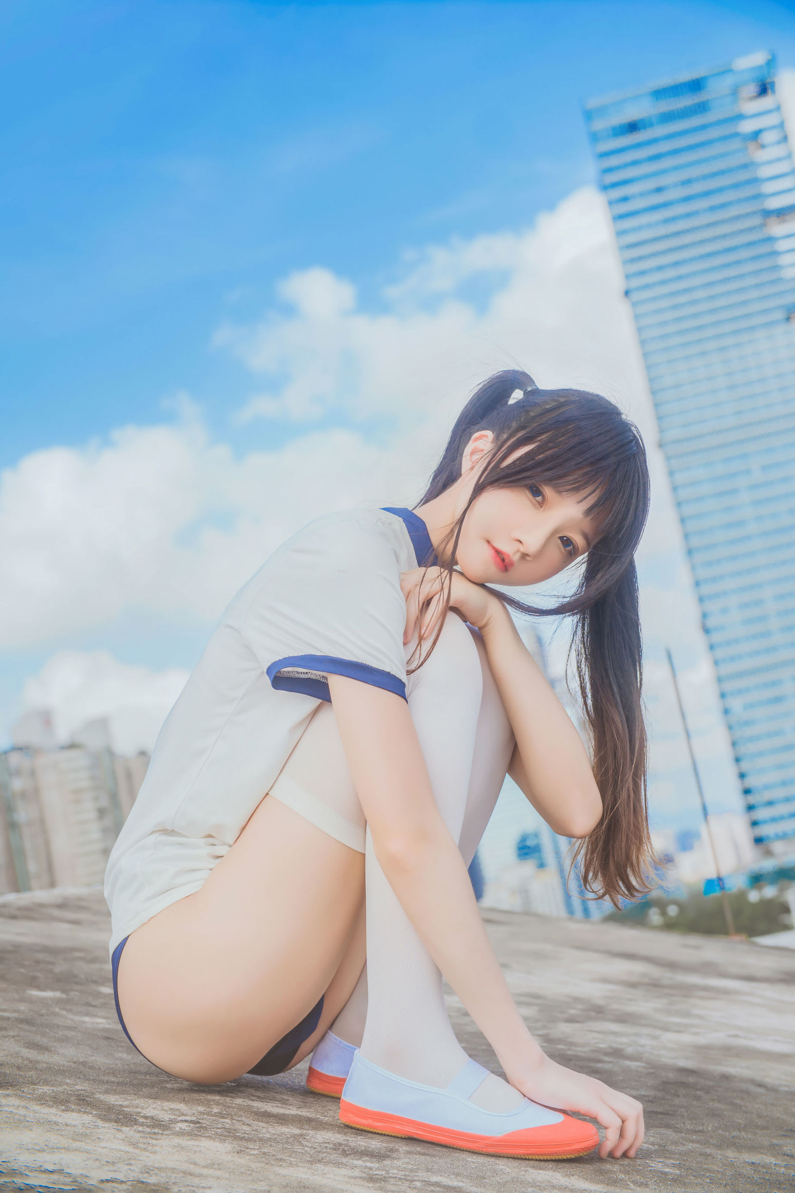  belle  COS] Anh Đào Meo 《Trang phục thể dục》