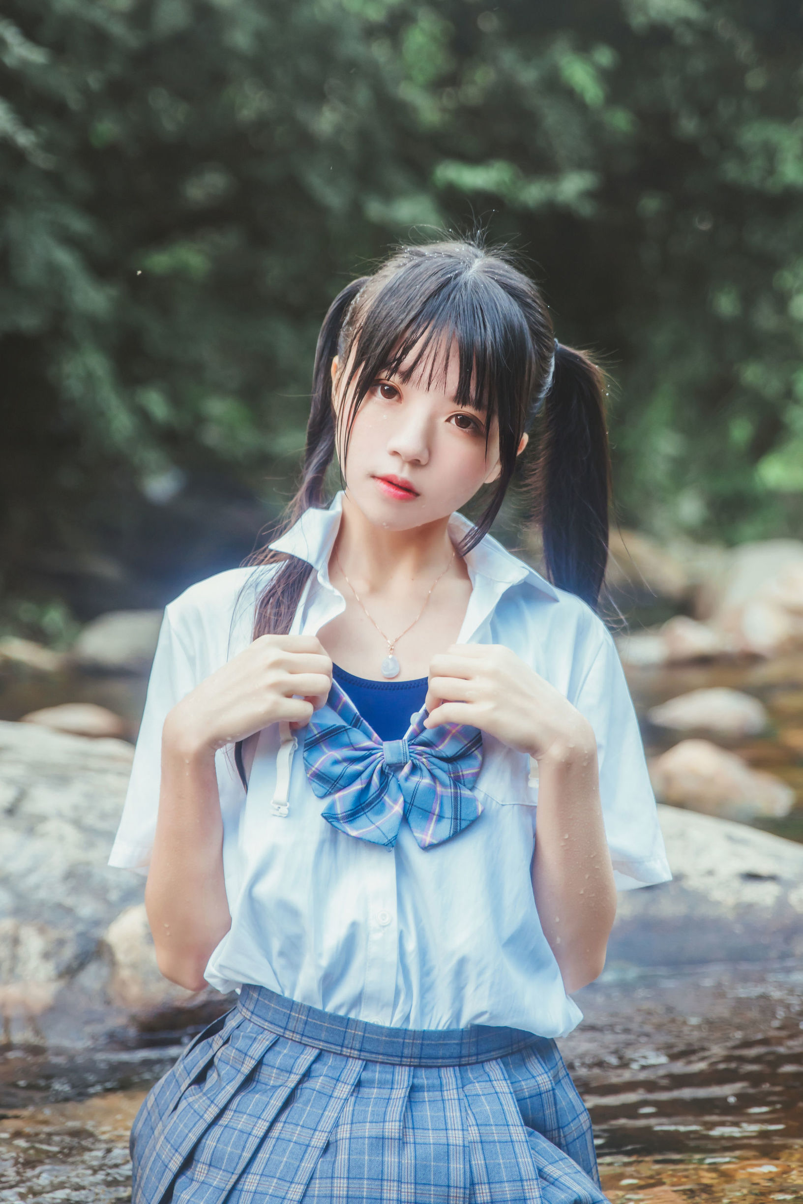 ロリコス] 桜桃喵《制服少女コスプレ濡れ身シリーズ》